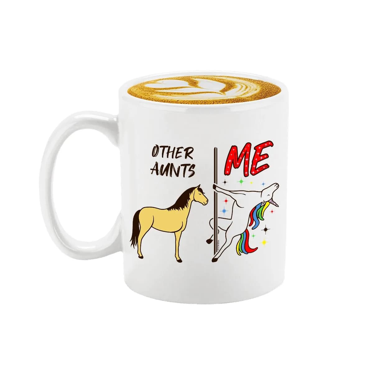Veracco Unicorn Coffee Mug 11oz | Ceramic Tea Cup for Auntie Gifts Birthdays