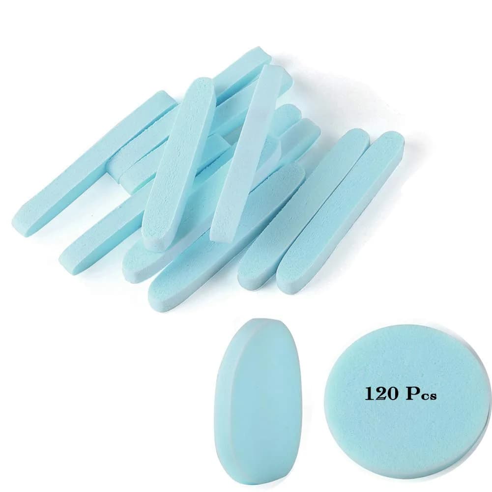 Tegelrying Blue 120 Count Compressed Facial Sponges | Professional Makeup Removal & Cleansing - main product image