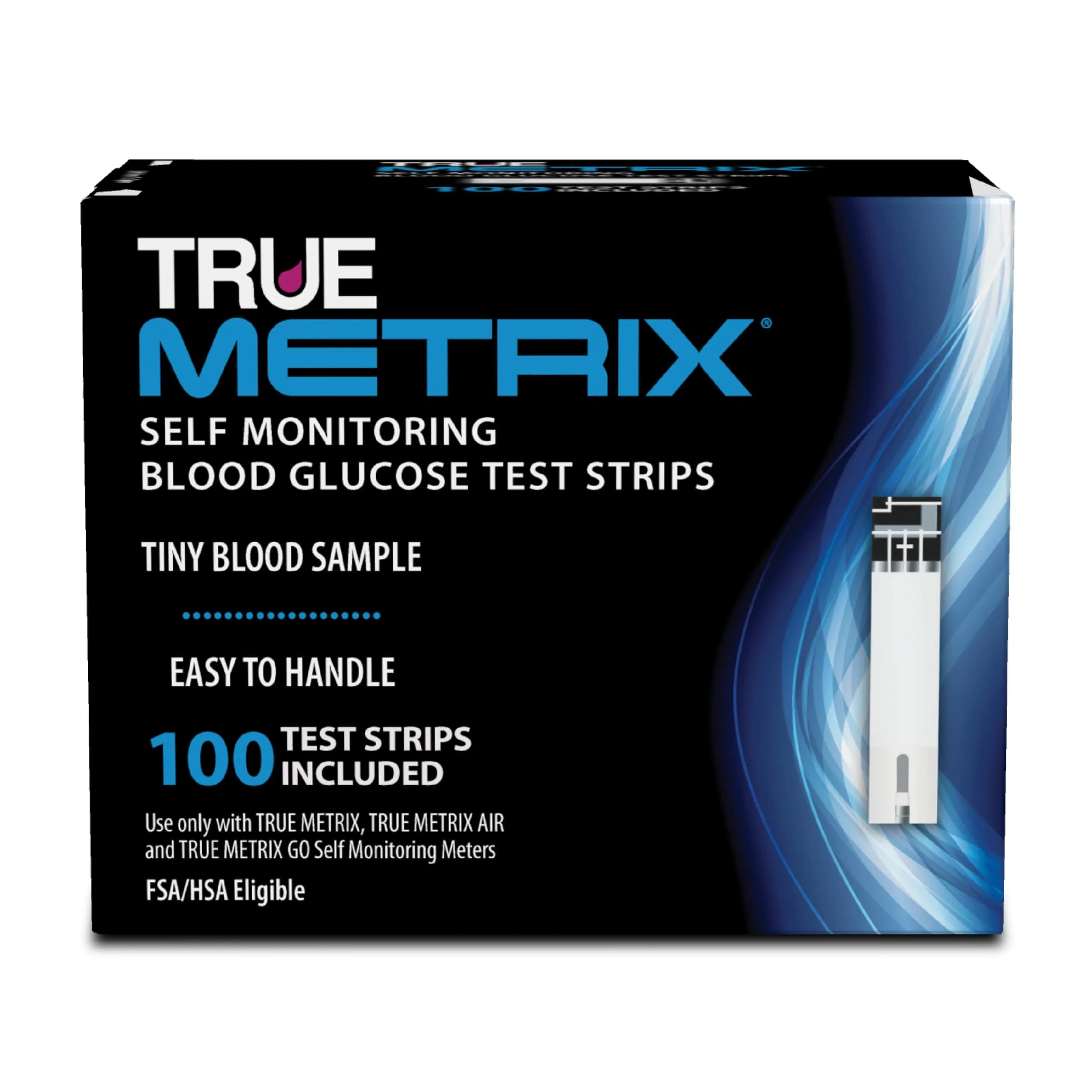 TRUE METRIX Blood Glucose Test Strips 100 Count | Fast, Reliable Blood Sugar Monitoring - main product image