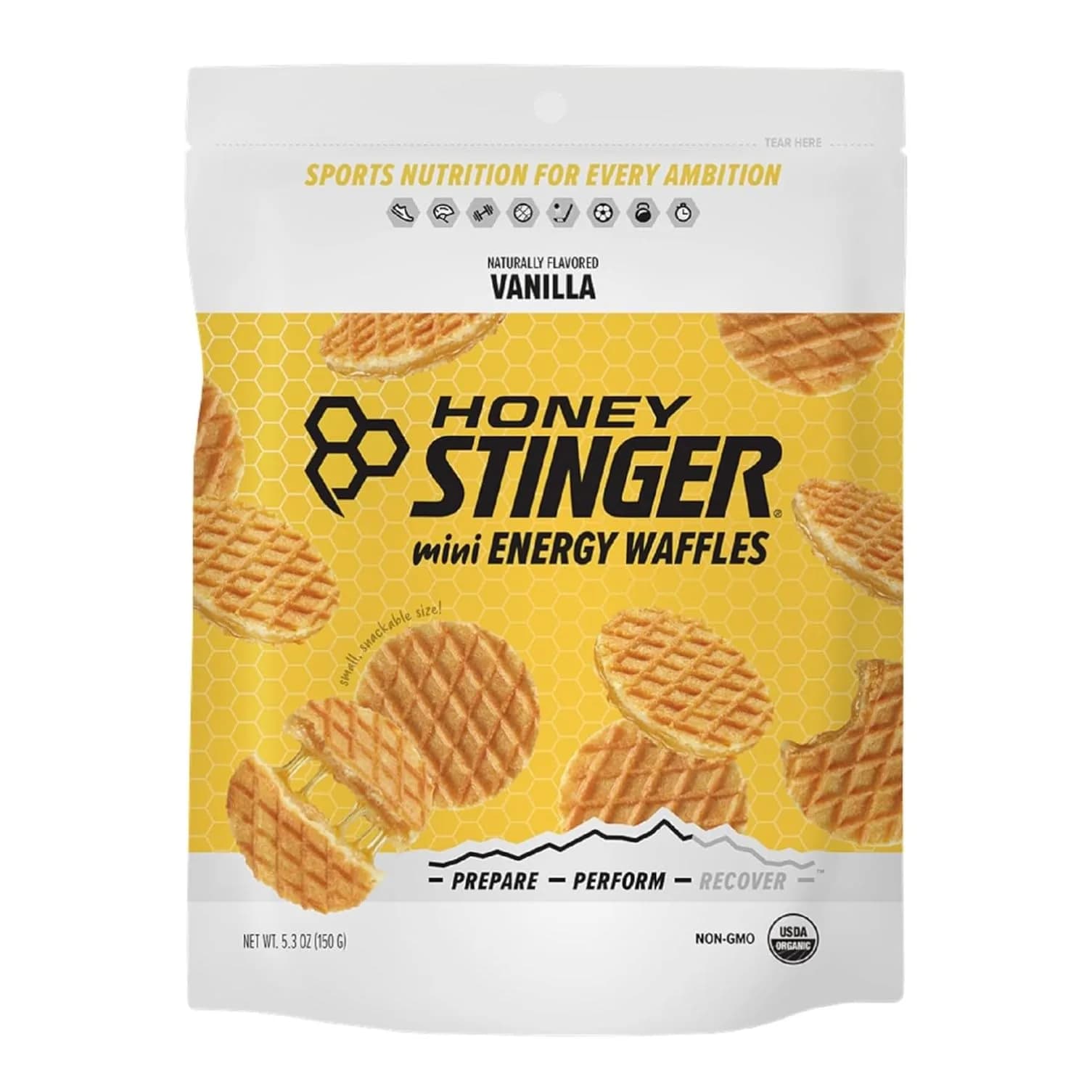 Honey Stinger Organic Mini Vanilla Waffles Cookie 150g (5.3 oz) | USA Import Energy Snack - main product image