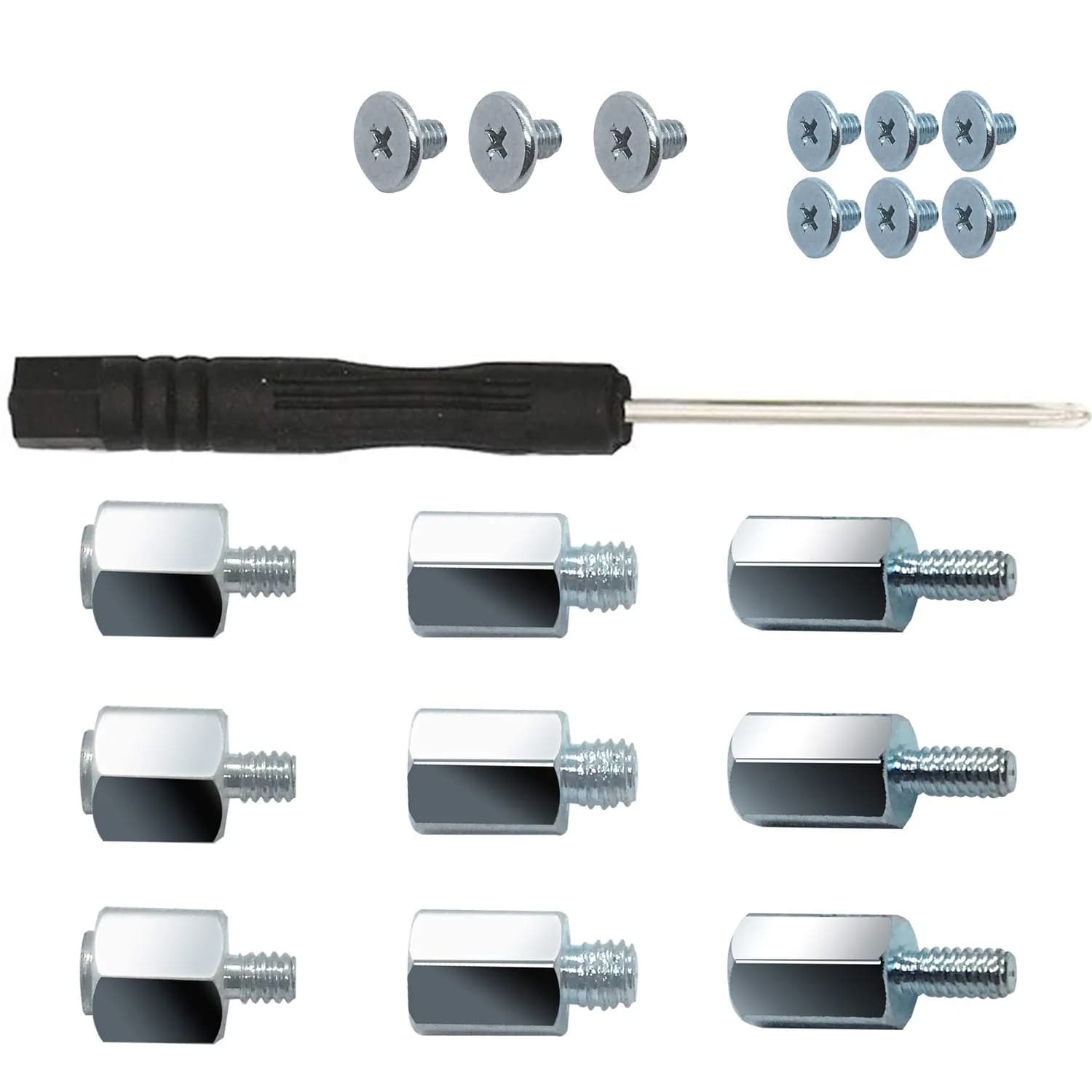 SGTKJSJS M.2 NVMe SSD Screws Kit for Laptops & Motherboards (18-Piece Set with Screwdriver) - main product image