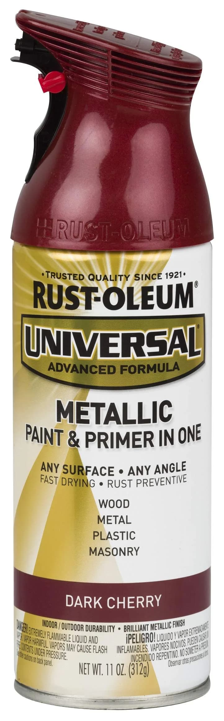 Rust-Oleum Universal All Surface Clear Topcoat Spray 11 oz (325 ml) Frosted Pearl Clear | Professional Grade Paint for Wood, Metal, Plastic