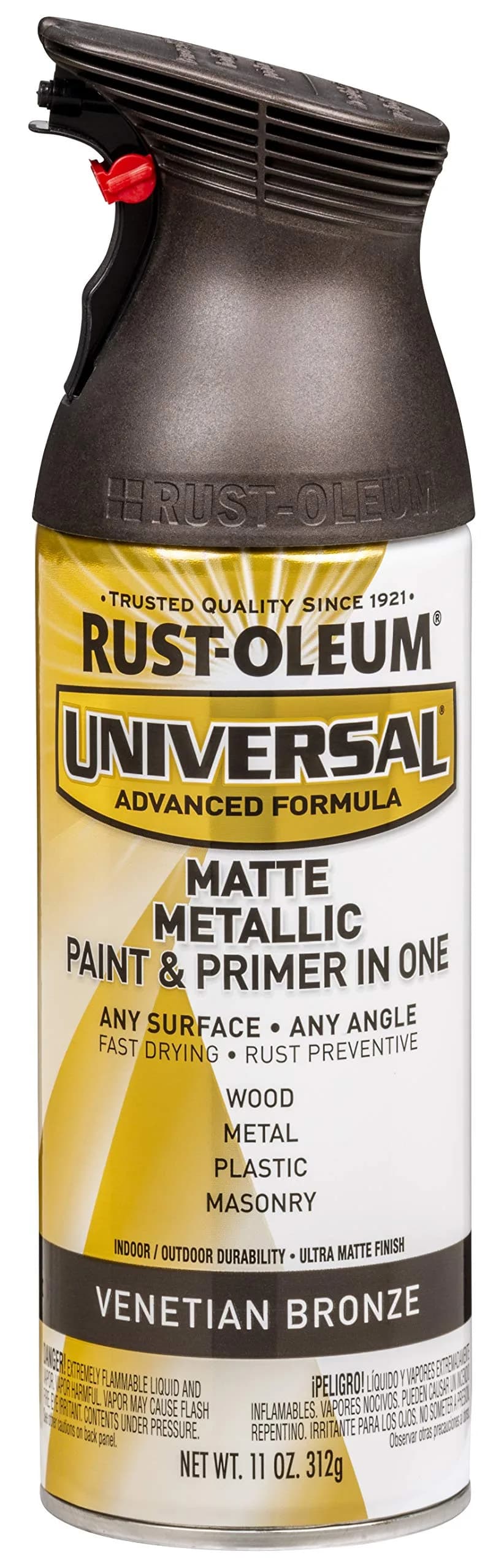 Rust-Oleum Universal All Surface Clear Topcoat Spray 11 oz (325 ml) Frosted Pearl Clear | Professional Grade Paint for Wood, Metal, Plastic