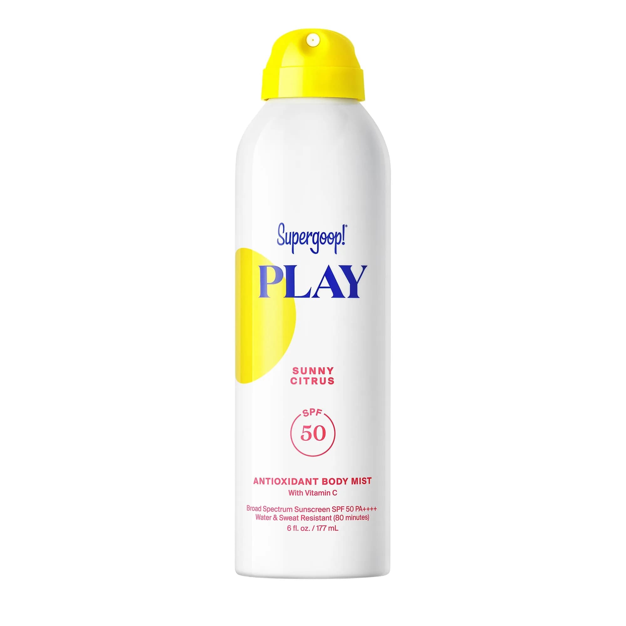 Supergoop! PLAY Antioxidant Body Mist SPF 50 177ml (6 fl oz) | Broad Spectrum Sunscreen for Active Days - main product image