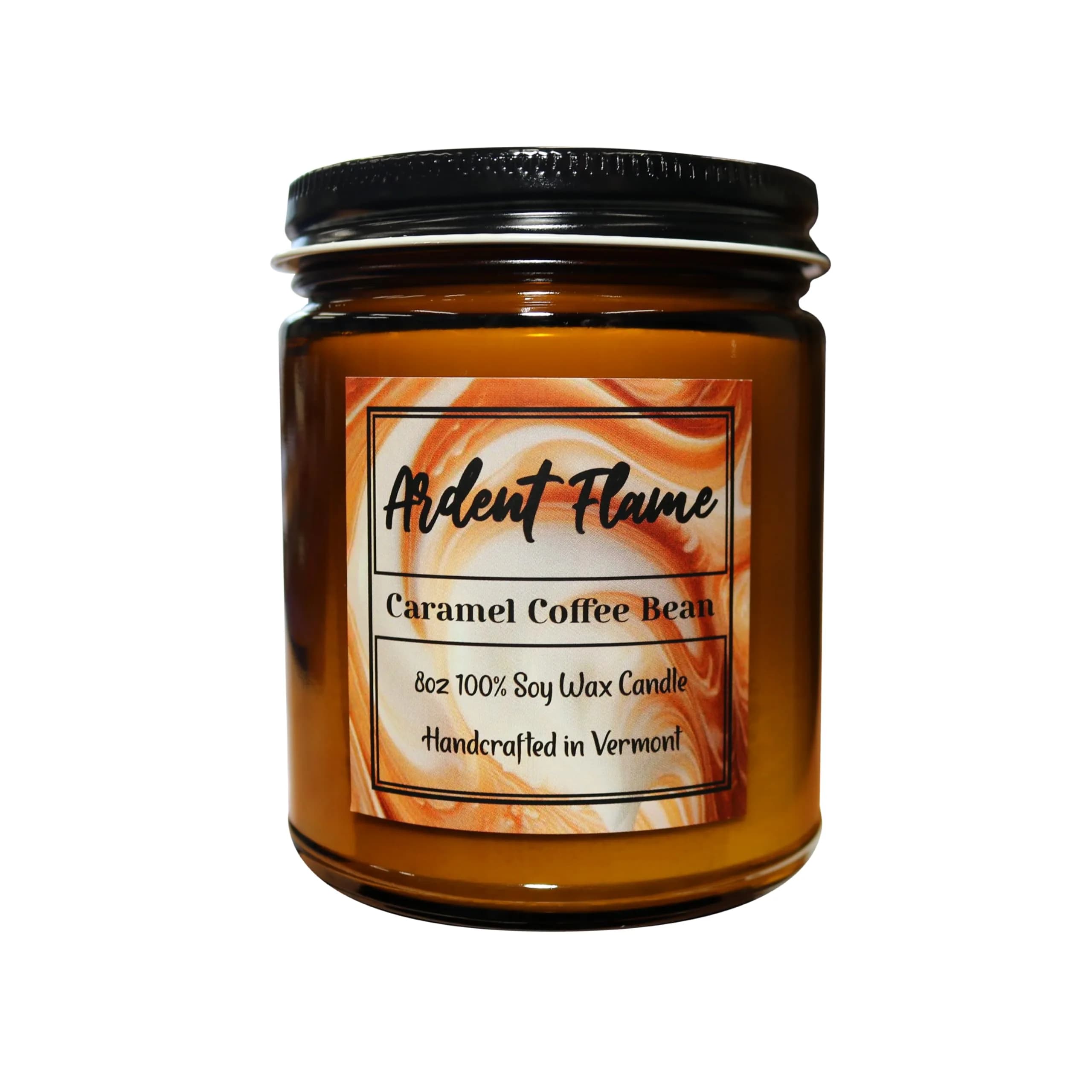 Ardent Flame Caramel Coffee Bean Candle | 8 oz | Highly Scented Soy Wax Home Decor - main product image