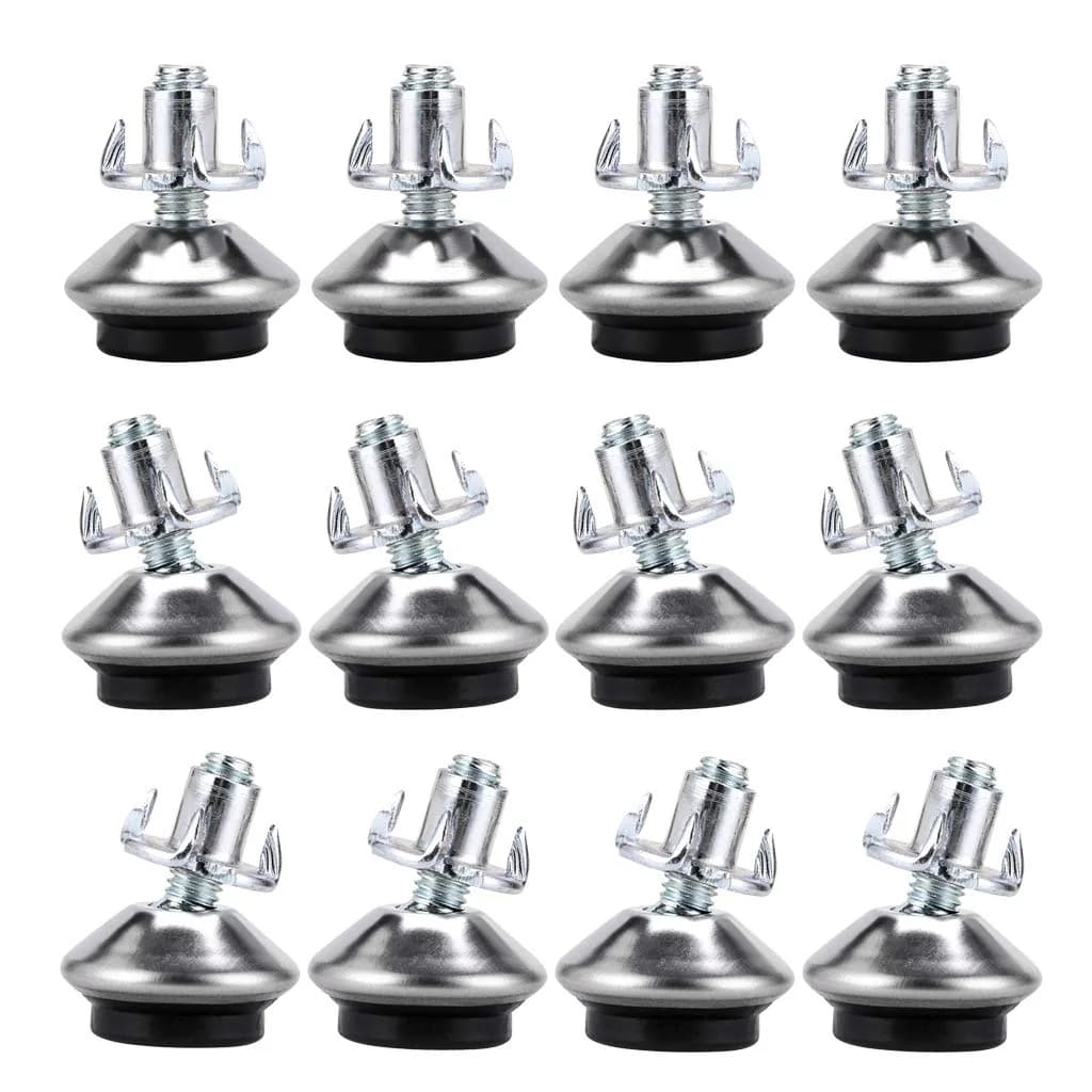 OwnMy M6 Adjustable Swivel Leveling Feet 12PCS Metal Adjustable Table Feet | Floor-Friendly & Adjustable