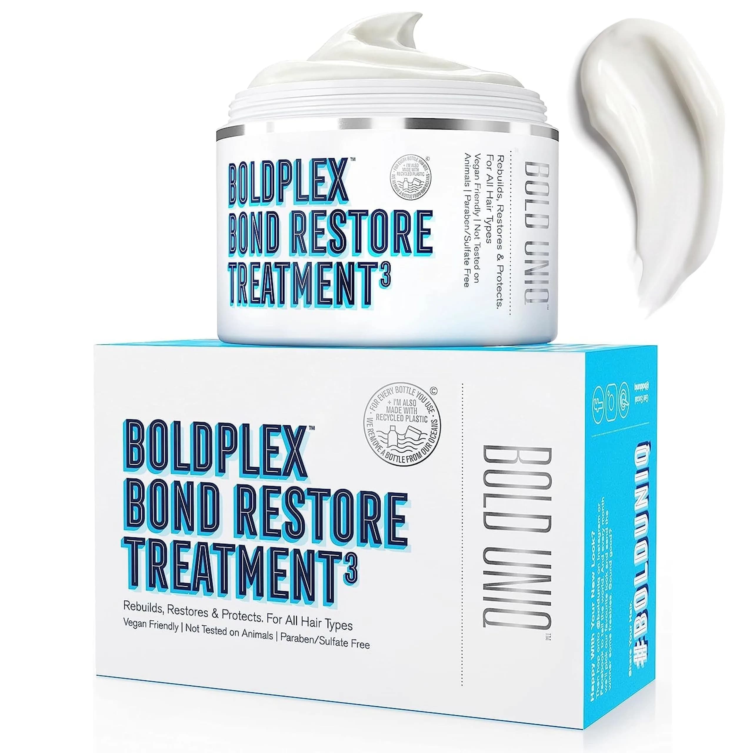 BOLD UNIQ BoldPlex Hair Mask 6.76 Fl Oz | Deep Repair for Damaged Hair