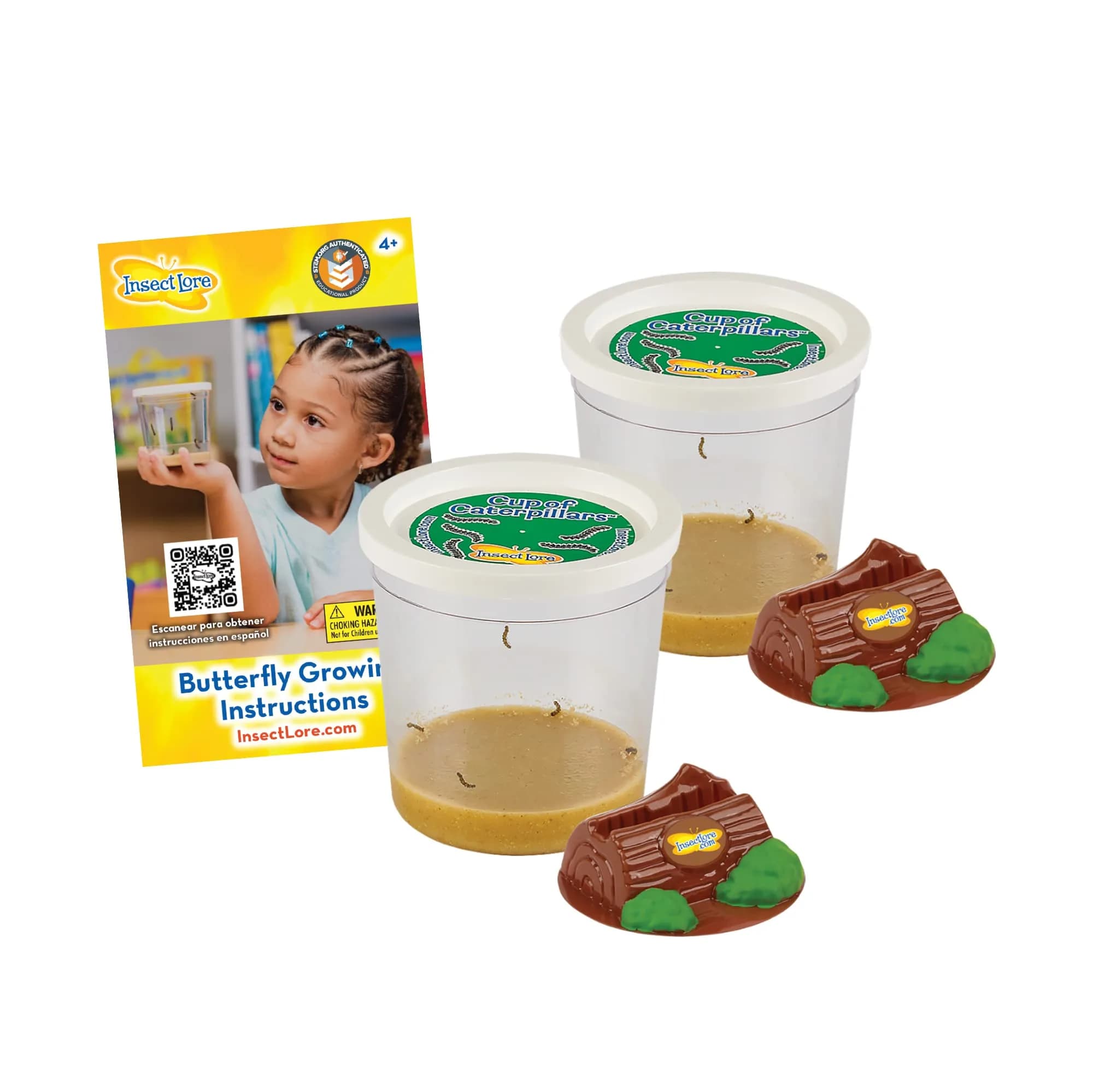 Insect Lore Live Caterpillars Refill Kit | Raise Painted Lady Butterflies (10 Count) - main product image