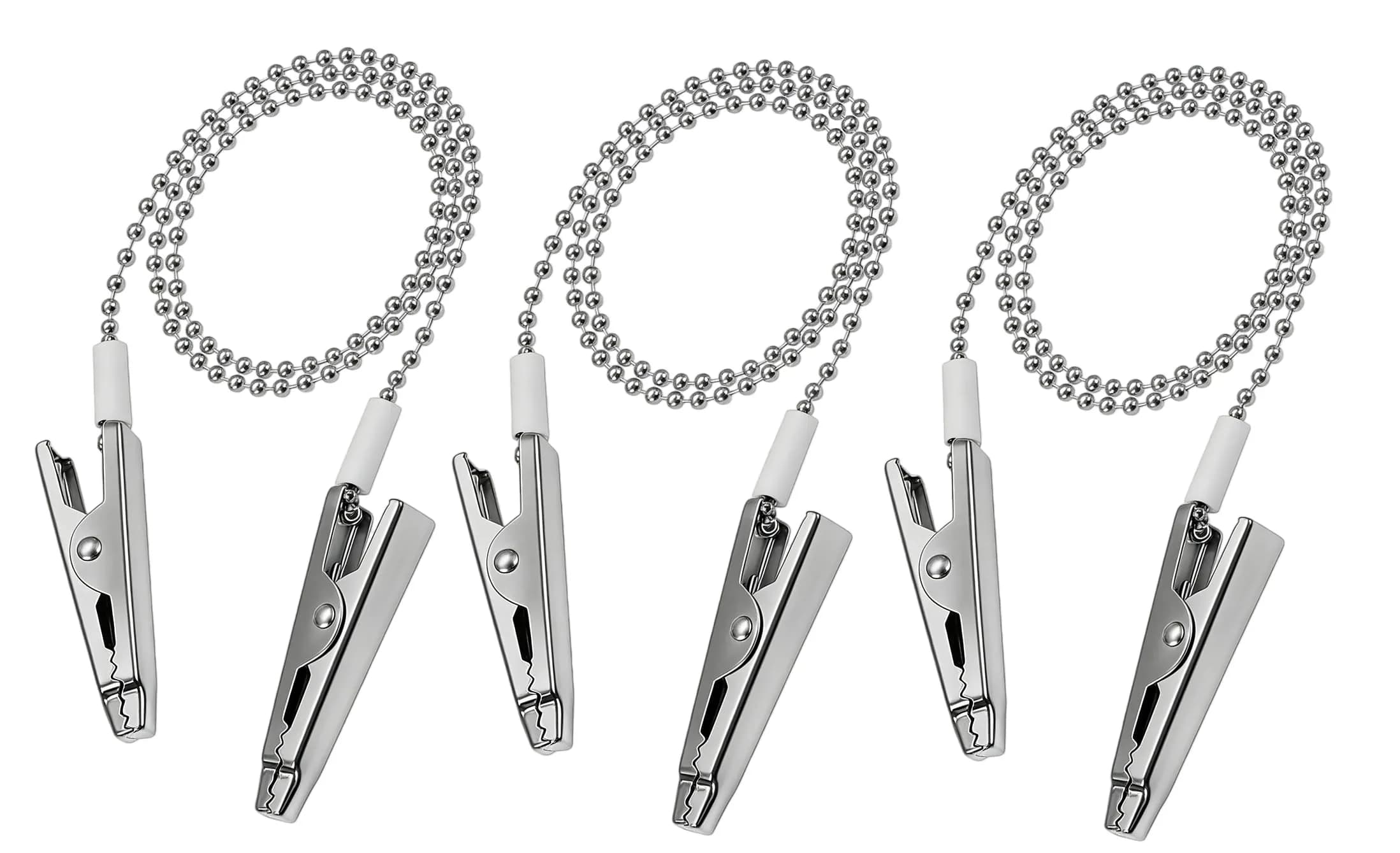 NARAMAX Silver 3 pcs Body Strap | Adjustable Reusable Bib Clips for Adults & Seniors