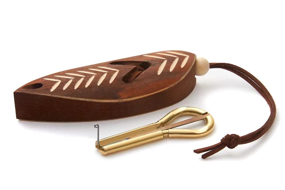 MUARO Pavel Potkin Jaw Harp with Dark Wooden Case | Handcrafted Siberian Musical Instrument - main product image