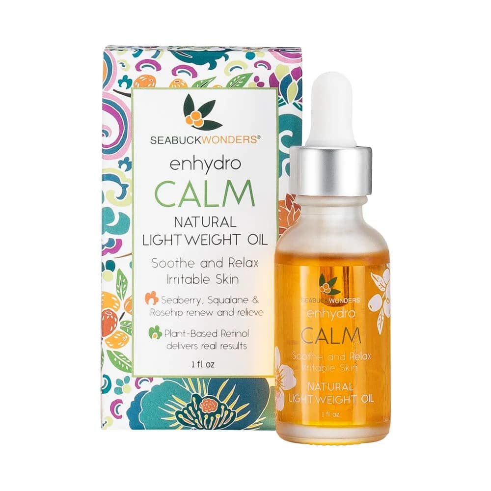 SeabuckWonders Omega 7 Sea Buckthorn Enhydro Calm Oil Serum, 1 Fl Oz | Nourishing & Soothing for Sensitive Skin