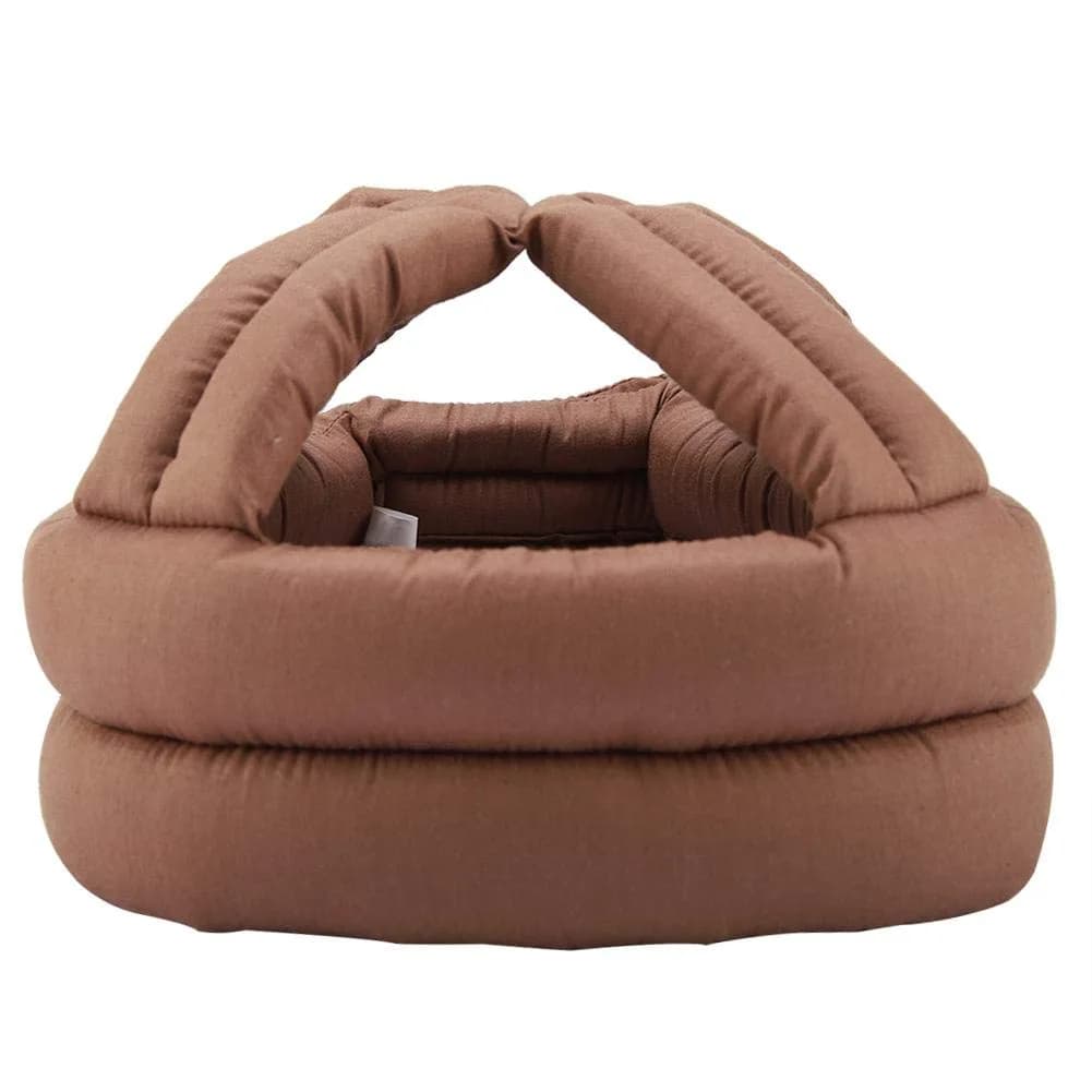 TOPINCN Elder Safety Helmet, Thick Soft Hollow Out Full Protective Hat with Adjustable Lace (Khaki, 64-73cm) - main product image