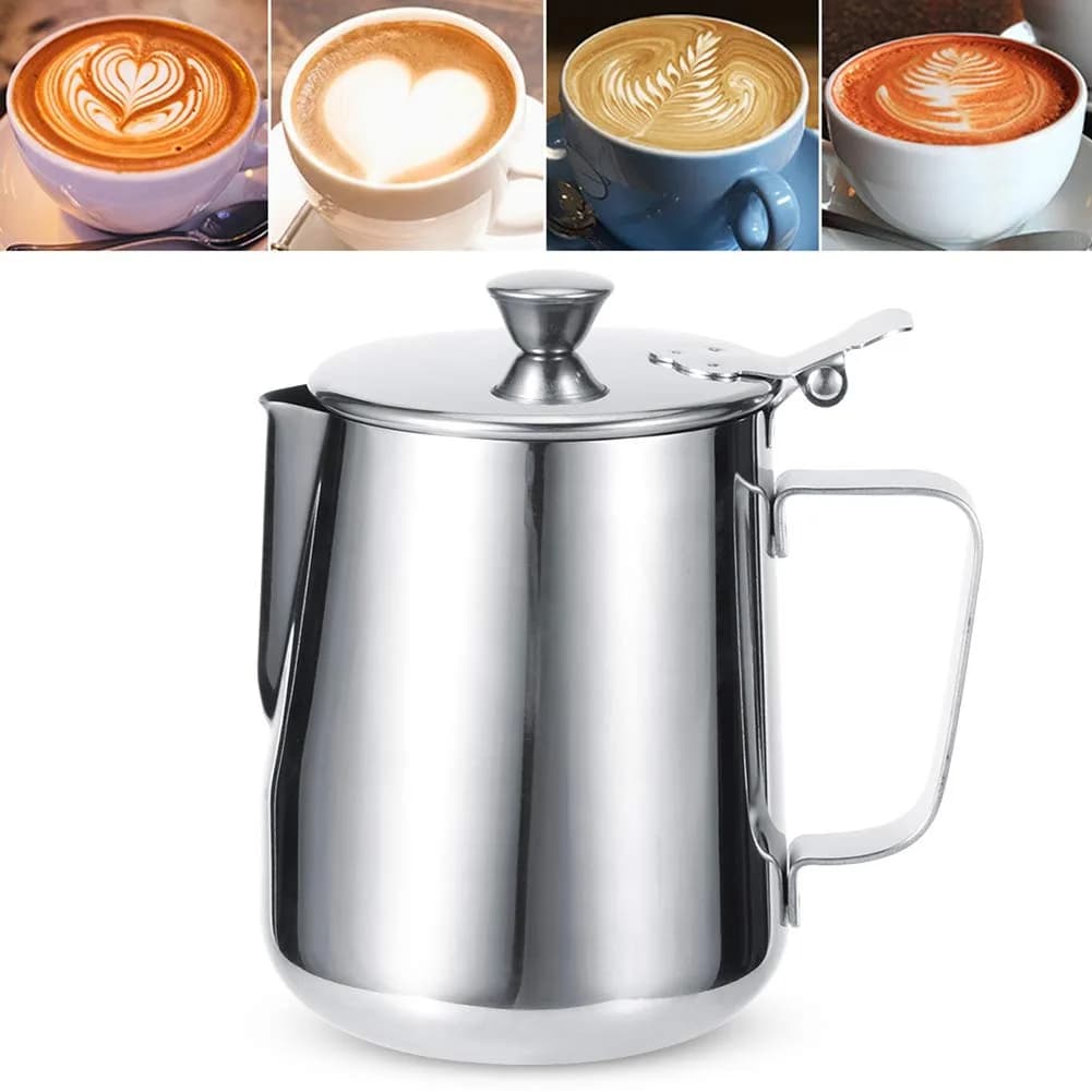 FastUU Milk Frothing Cup 600ml | Non-stick Stainless Steel Coffee Pitcher for Home Use - main product image