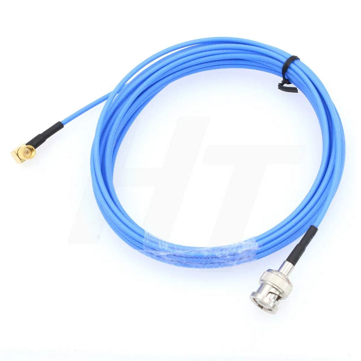 HangTon BNC Male to 90-Degree Microdot 10-32 Angled Cable 5m (16.4 ft) | For Accelerometer Transducer Acoustic Vibration Test