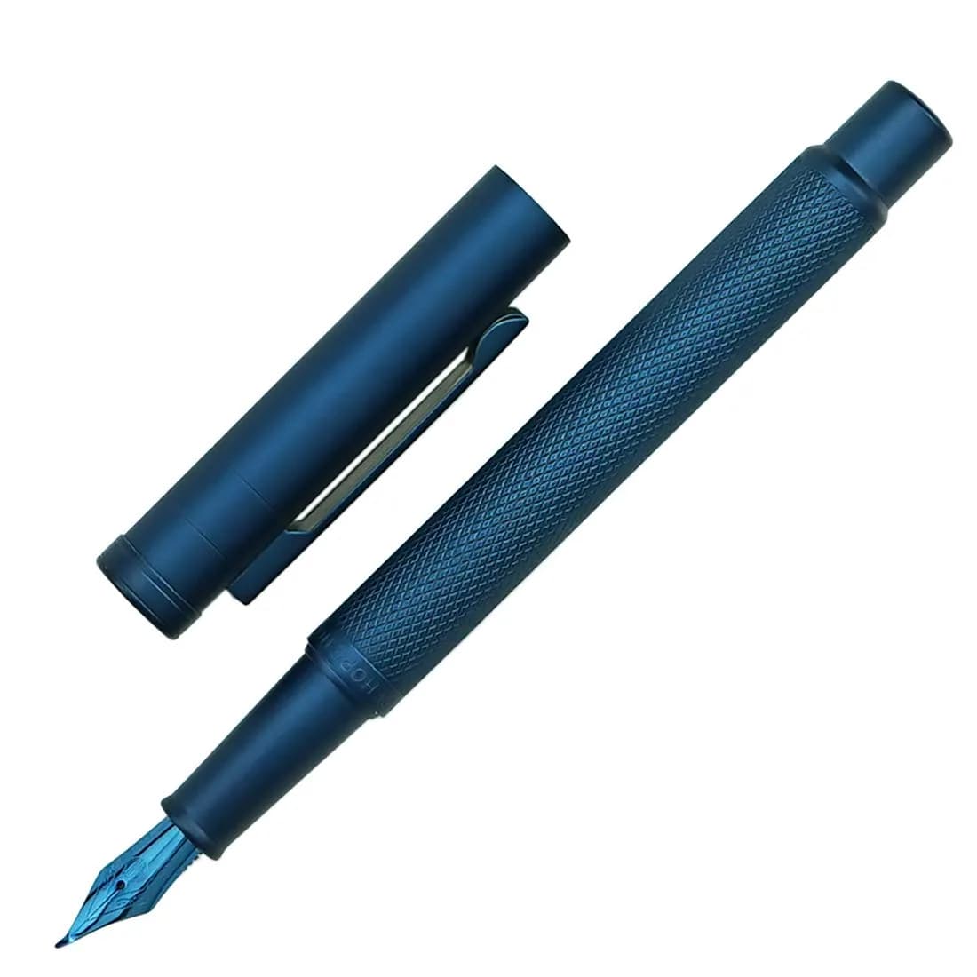 erofa Dark Blue Forest Fountain Pen Bent Nib Metal Writing Pen 12mm (0.47in) - main product image