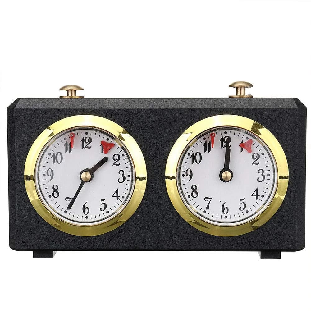 Hongwen Chess Clock Mechanical Analog Timer 15x5.5x9cm | Accurate, Portable & Durable - main product image