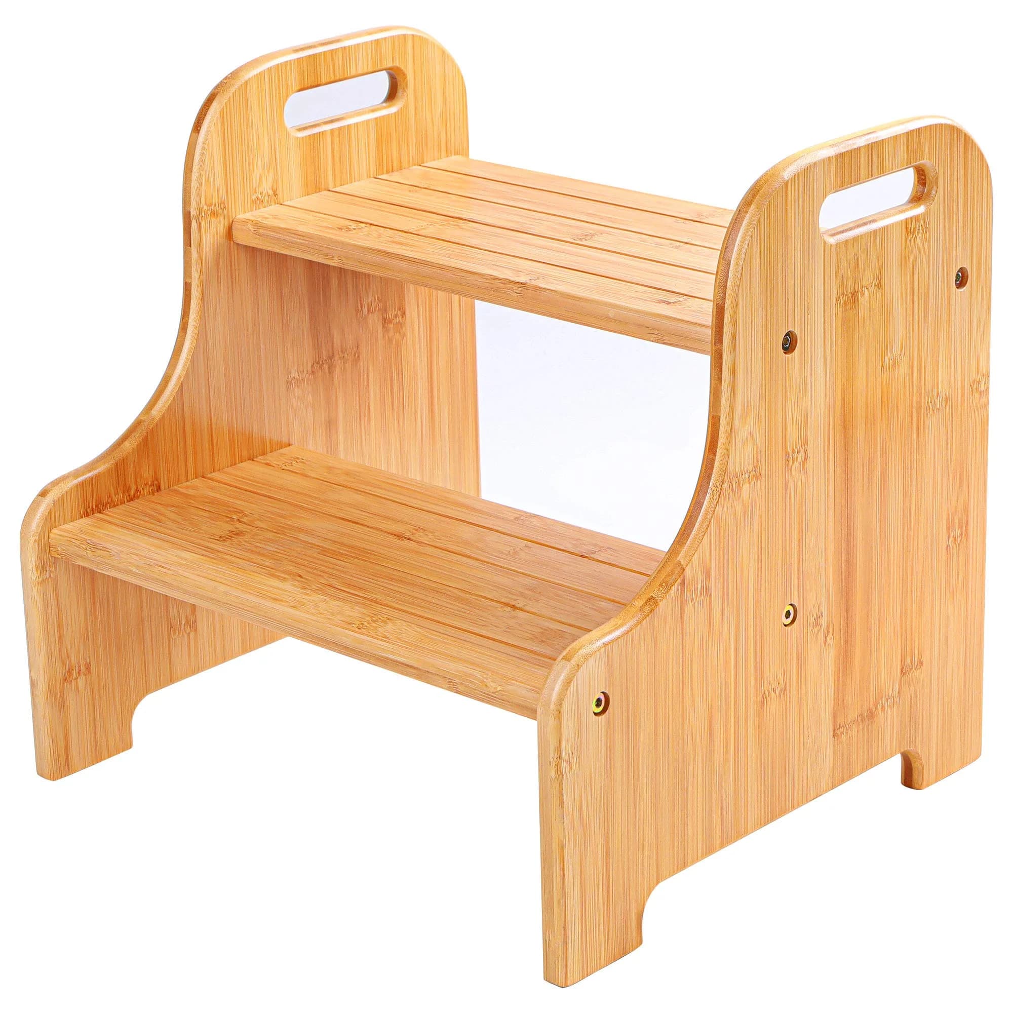 VaeFae Bamboo 2-Step Stool | Natural Bamboo, Stable & Non-Slip, Easy Assembly (70-120 chars) - main product image