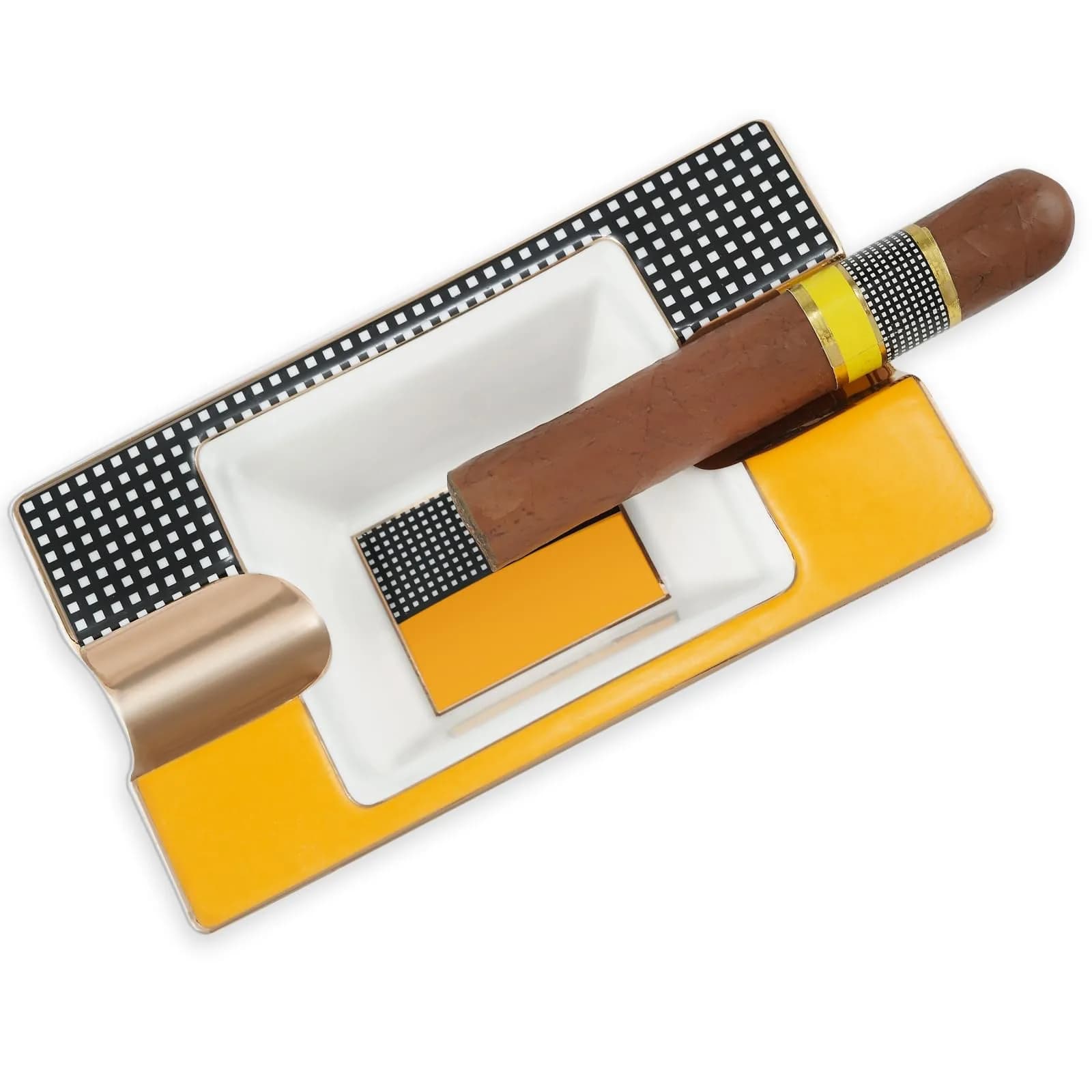 GUEVARA Cigar Ashtray Large Metal | Elegant Outdoor & Indoor Design for Men & Women - main product image
