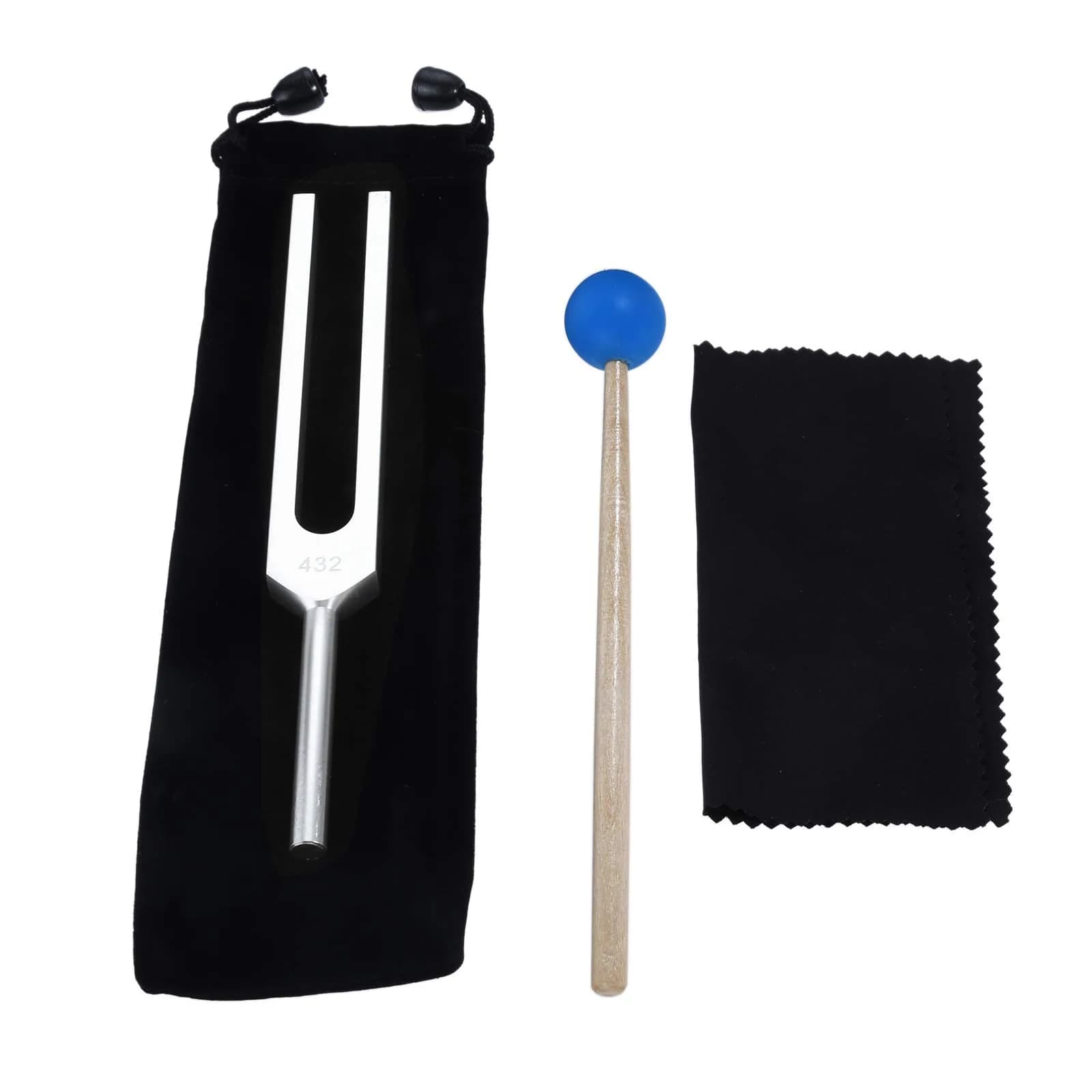 DRELD 432 Hz Tuning Fork for Healing, Relaxing, Meditation, Chakra Strengthening | Alloy & Silicone - main product image