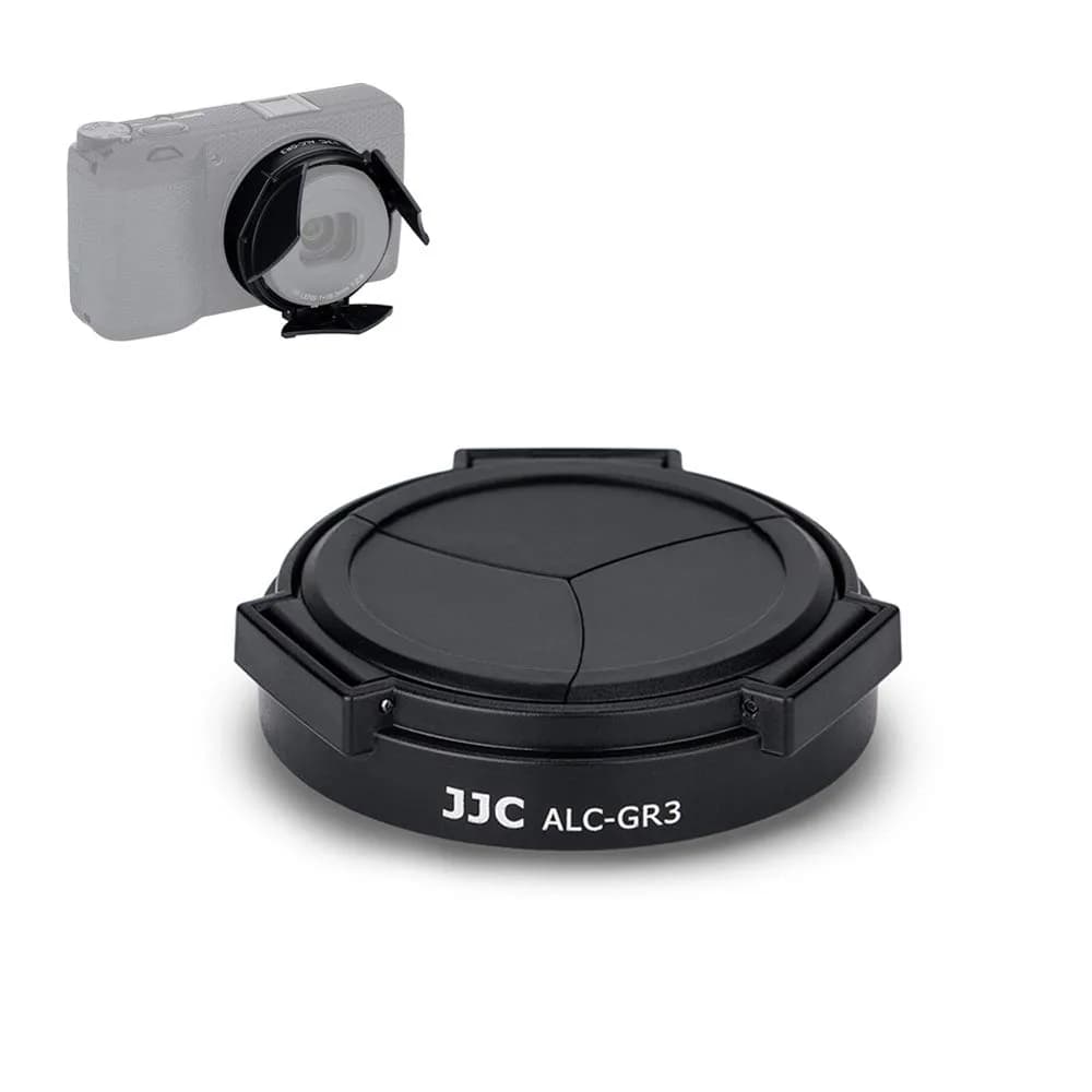 JJC Auto Lens Cap for Ricoh GR III GR III HDF, 56mm (2.2 inches) Diameter | Protects Lens from Dust, Moisture & Scratches - main product image