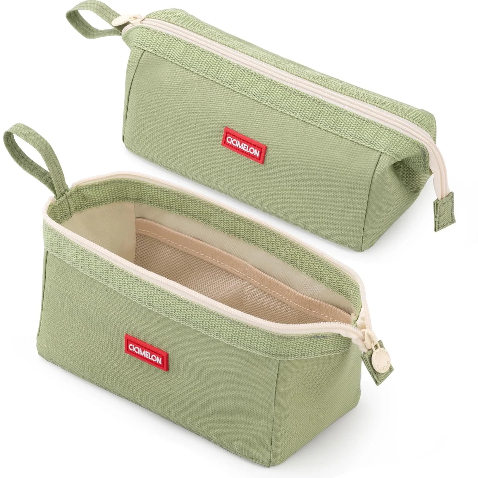 CICIMELON Large Capacity Pencil Case Navy | Organizes 30-50 Pens & Gadgets, Durable Canvas