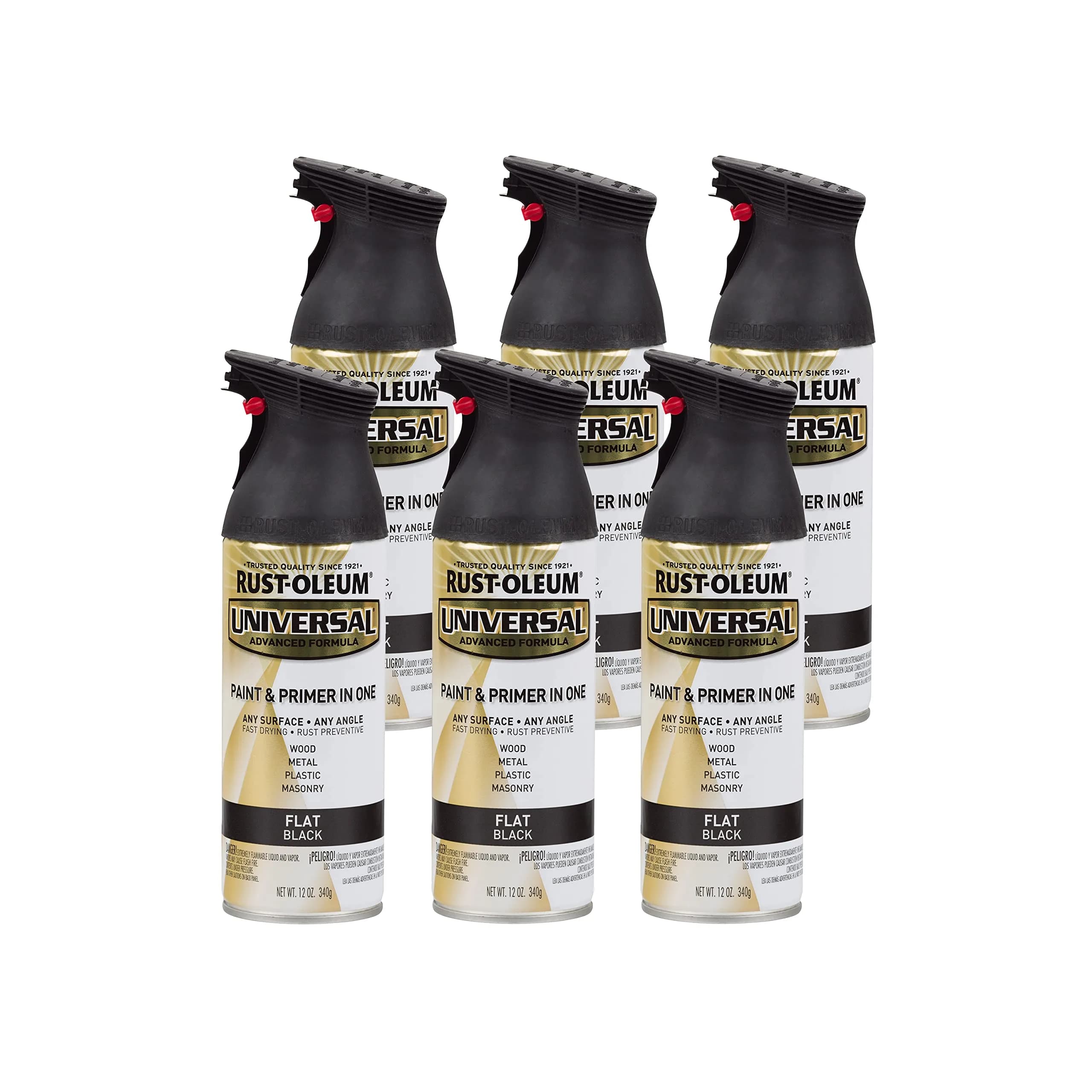 Rust-Oleum Universal All Surface Clear Topcoat Spray 11 oz (325 ml) Frosted Pearl Clear | Professional Grade Paint for Wood, Metal, Plastic