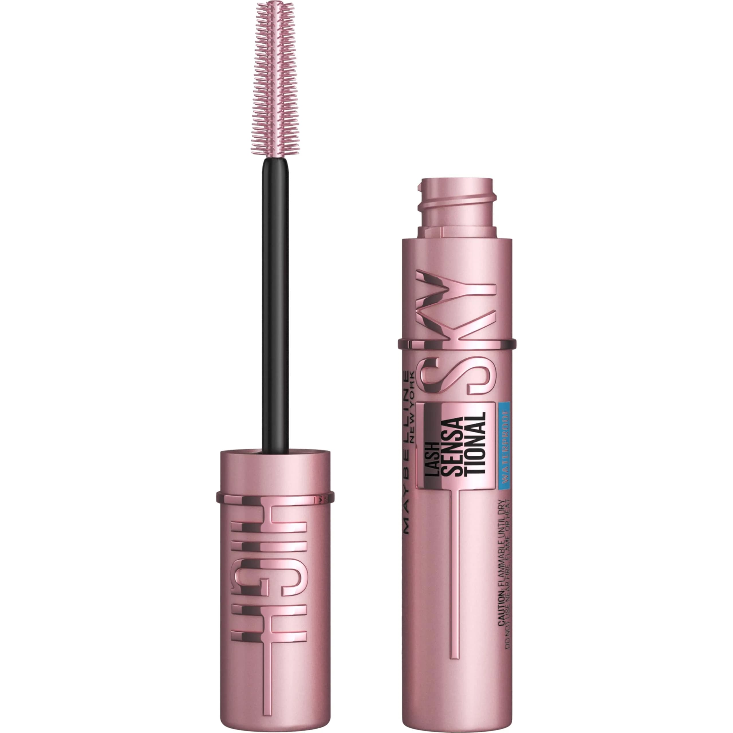 Maybelline Lash Sensational Sky High Waterproof Mascara Makeup, Brownish Black | Volumizing, Lengthening, Defining, Curling, Multiplying, Buildable Formula - main product image