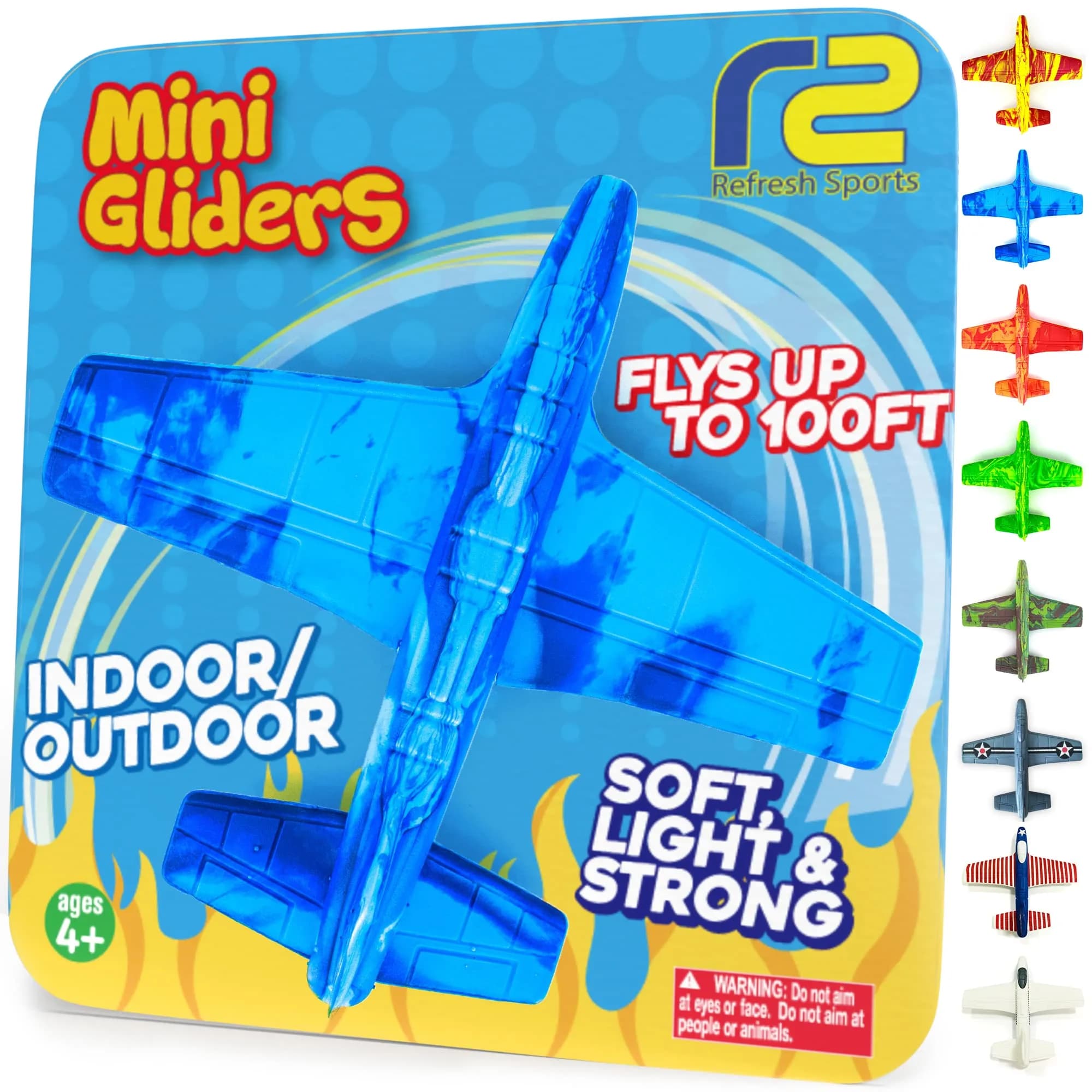 Refresh Sports EVA Foam Airplane Toy Blue | Safe & Durable Glider for Kids - main product image