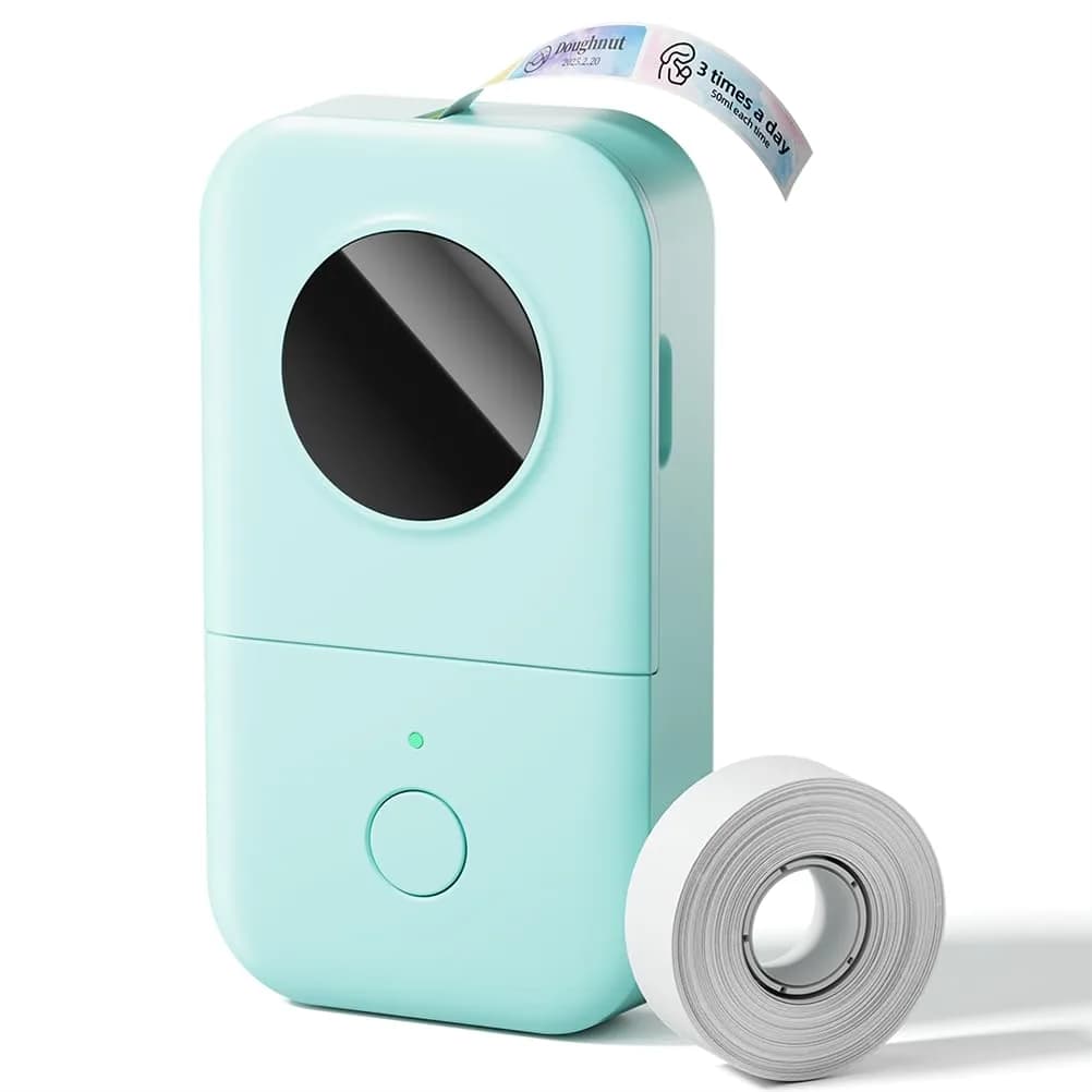 Phomemo D30 Bluetooth Label Maker Green | High Resolution USB-C Printer - main product image