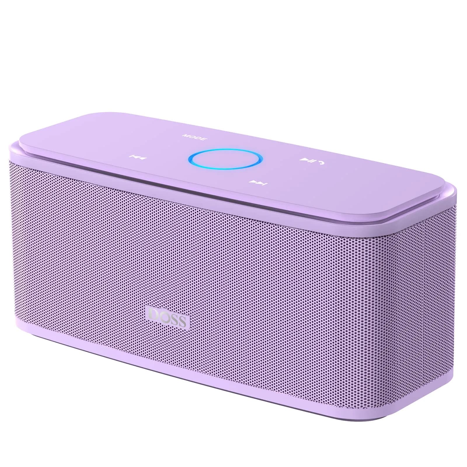 DOSS SoundBox Touch Portable Wireless Bluetooth Speaker with 12W HD Sound & Rich Bass, Purple | 20-Hour Playtime - main product image