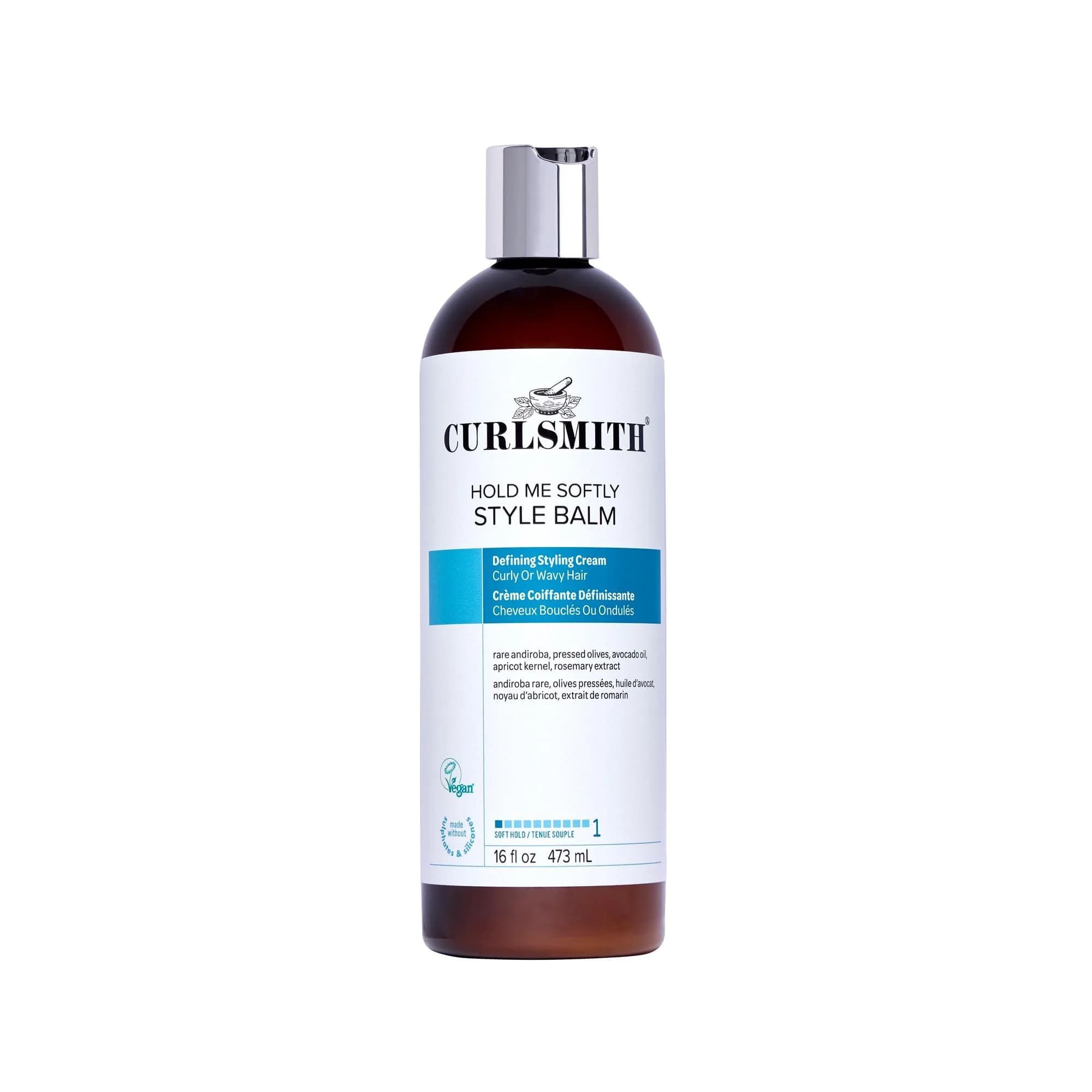 CURLSMITH Hold Me Softly Style Balm, 16 oz | Light, Nourishing Curl Cream for All Textures
