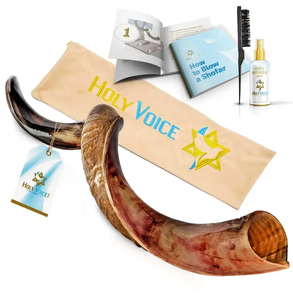 Holy Voice Kosher Kudu Shofar Horn 96.5-99cm (38"-39") | Authentic Israel Import - main product image