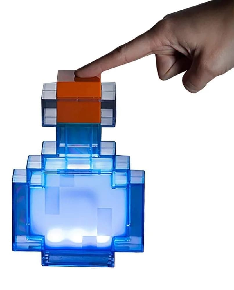 Minecraft Potion Bottle Color-Changing LED Desk Lamp | 7 Inch Night Light - main product image