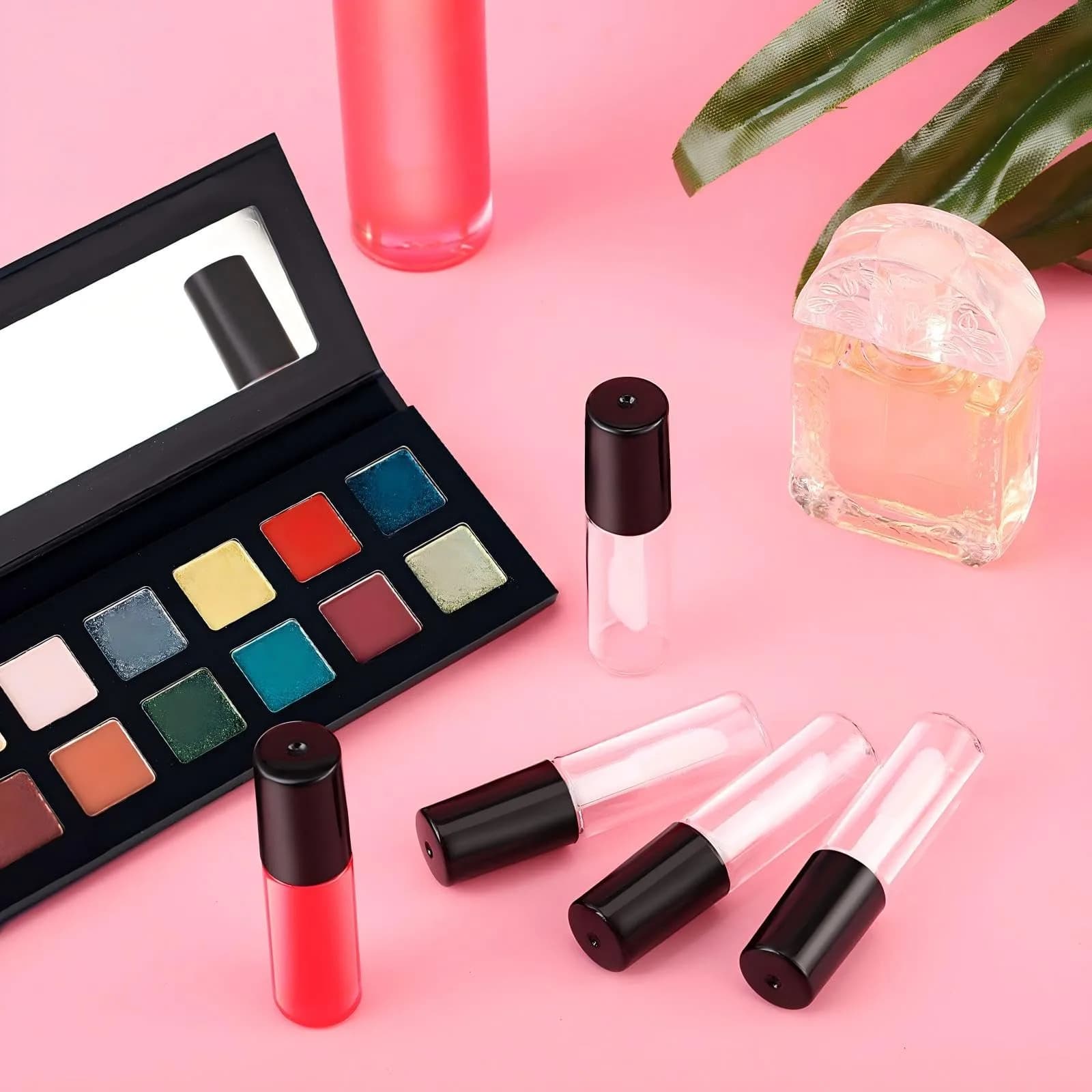 Patelai Clear Mini Lip Gloss Tubes 1.2ml (100-Pack) | Refillable DIY Cosmetic Containers - main product image