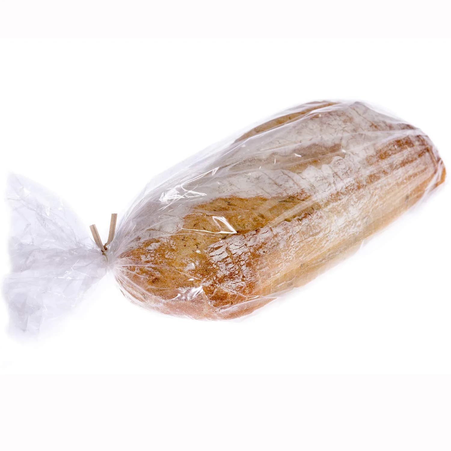 Morepack Plastic Bread Bags with Twist Ties 14x3x5 Inch (100 Pcs) | Gusseted for Large Loaves - main product image