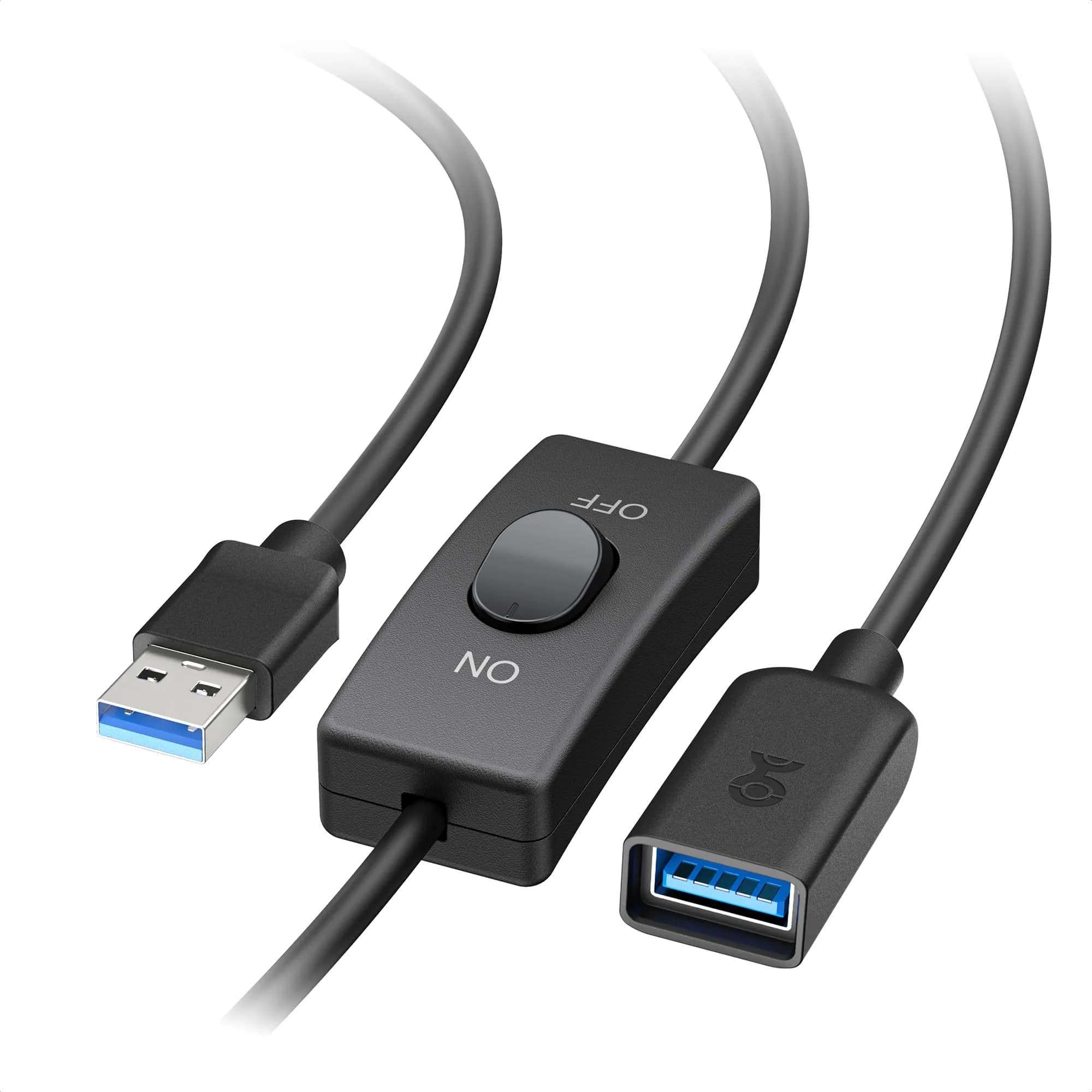 Cable Matters USB 3.0 Extension Cable 6ft (1.83m) with On/Off Switch | 5Gbps Data Transfer - main product image