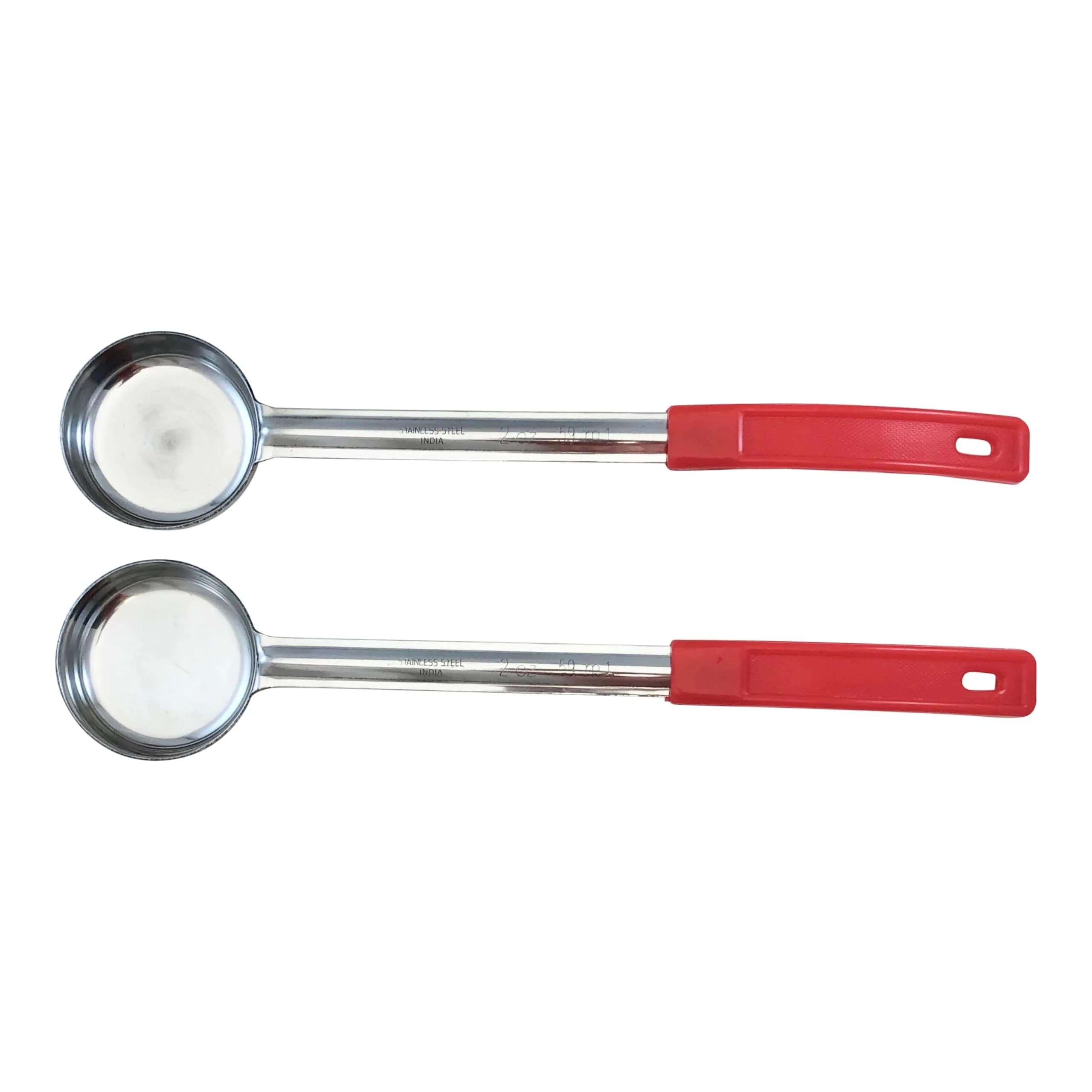 Habanerofire 4 oz Slotted Stainless Steel Portion Control Ladle Spoodle - Pack of 2 | Commercial Grade for Draining & Serving Pasta, Veggies