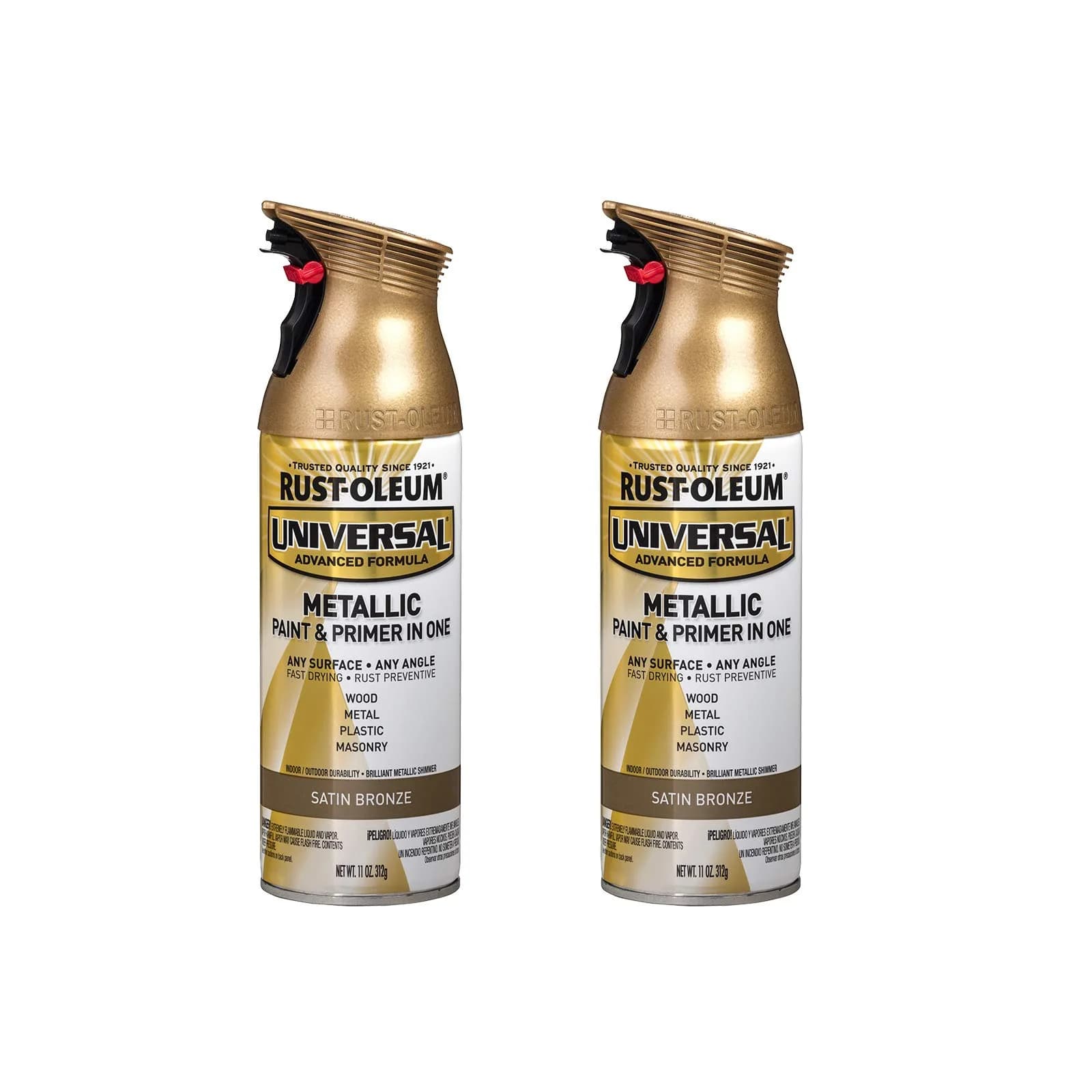 Rust-Oleum Universal All Surface Clear Topcoat Spray 11 oz (325 ml) Frosted Pearl Clear | Professional Grade Paint for Wood, Metal, Plastic