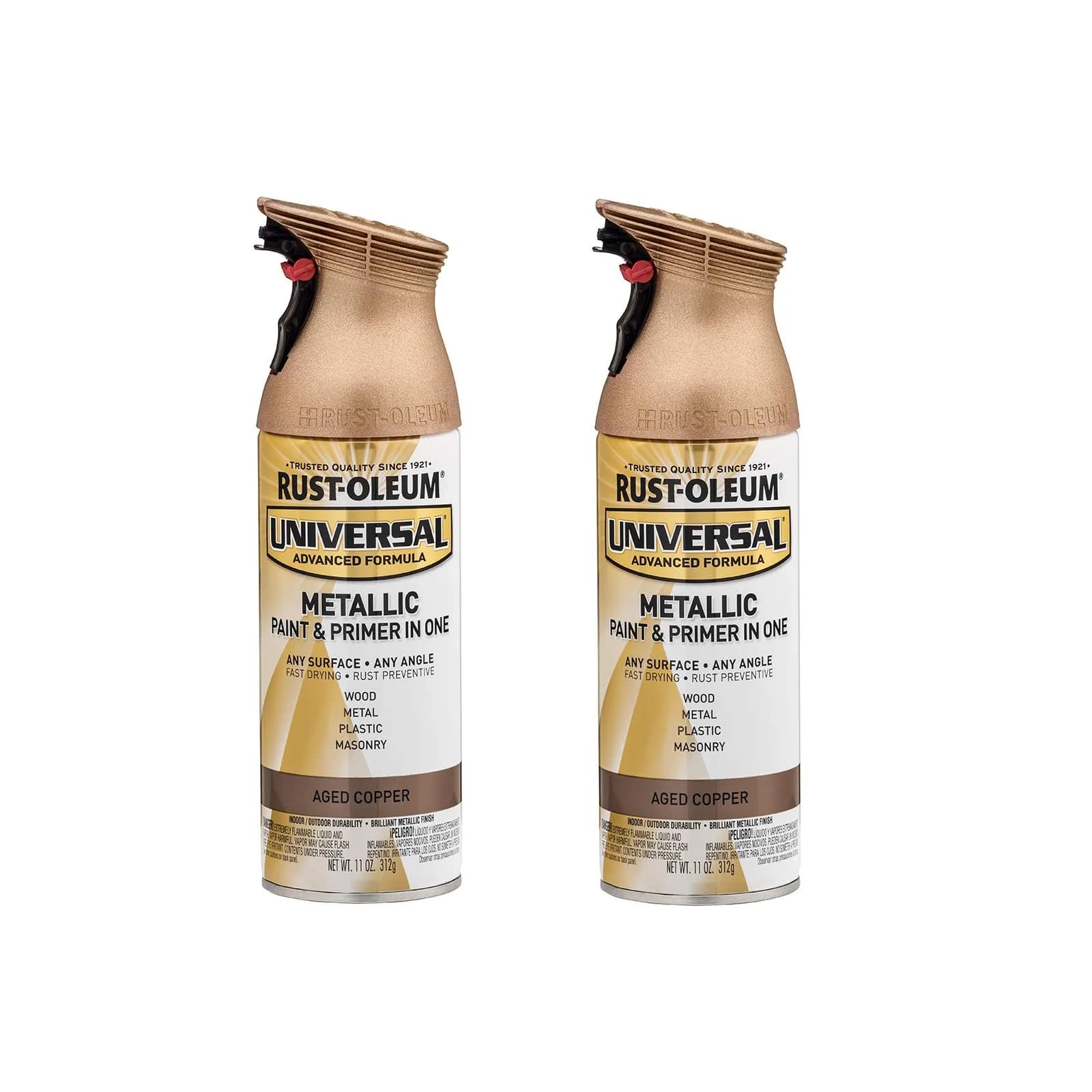 Rust-Oleum Universal All Surface Clear Topcoat Spray 11 oz (325 ml) Frosted Pearl Clear | Professional Grade Paint for Wood, Metal, Plastic