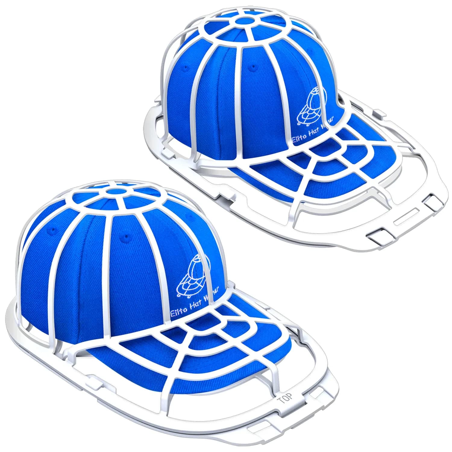 Eiito Hat Washer Cage for Washing Machine | 2 Sizes, Plastic, White - main product image