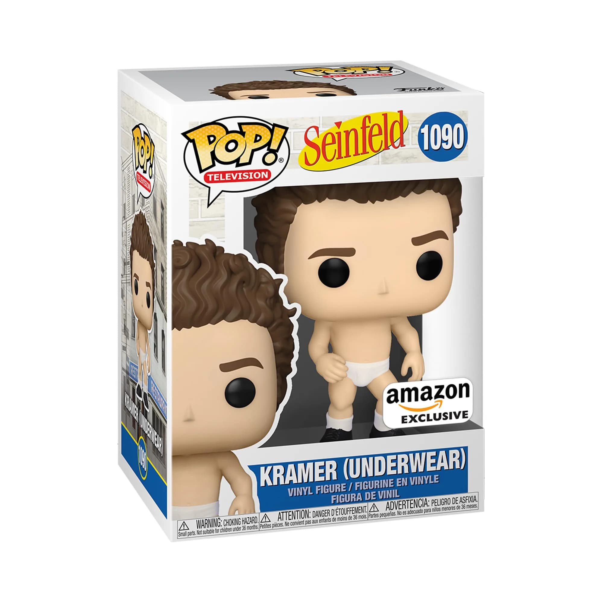 Funko Pop! TV Seinfeld Kramer in Underwear Exclusive Vinyl Figure 11.9 cm (4.75 inches) | Amazon Exclusive Collectible - main product image