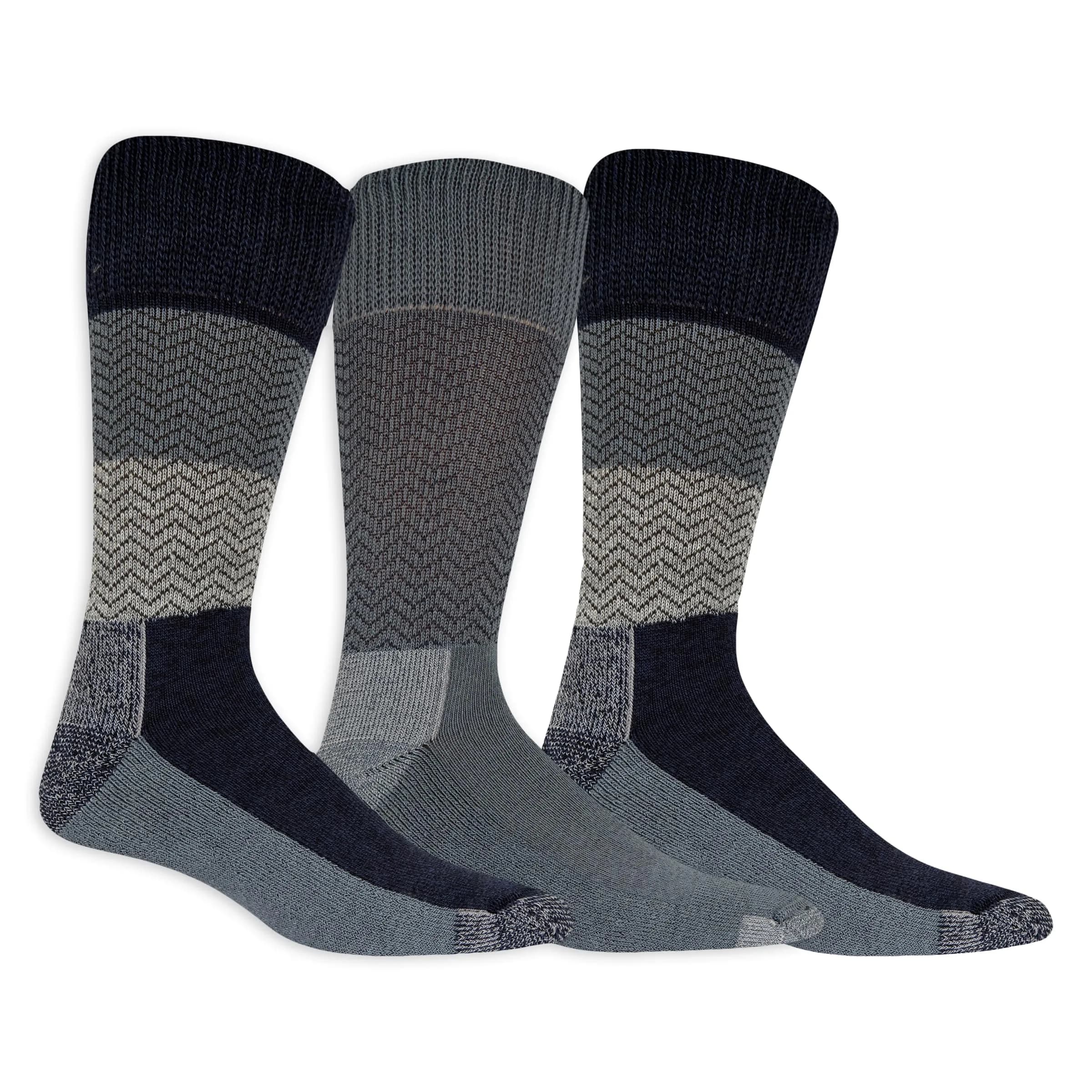 Dr. Scholl's Men's Advanced Relief Blisterguard Crew Socks 3 Pairs | APMA Accepted for Foot Health - main product image