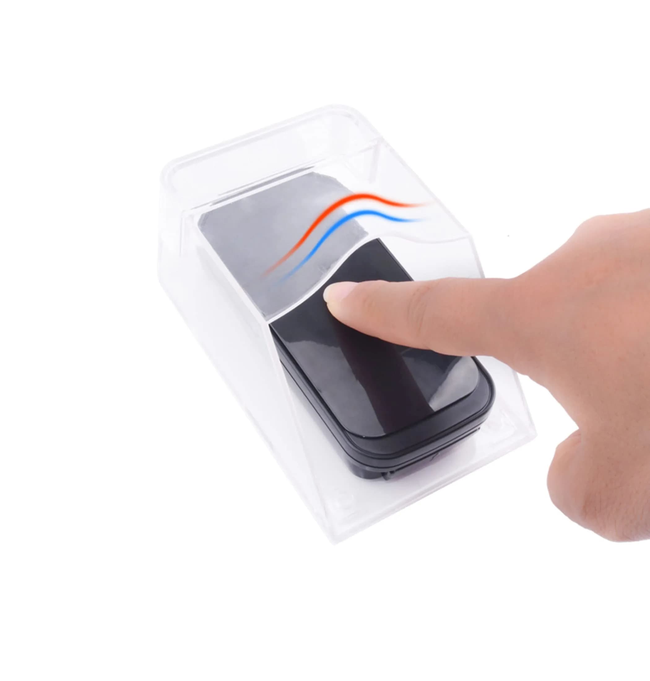 ZUYOOK Waterproof Doorbell Cover, Transparent Rainproof Wireless Splashproof Box | Protects Doorbell from Weather - main product image