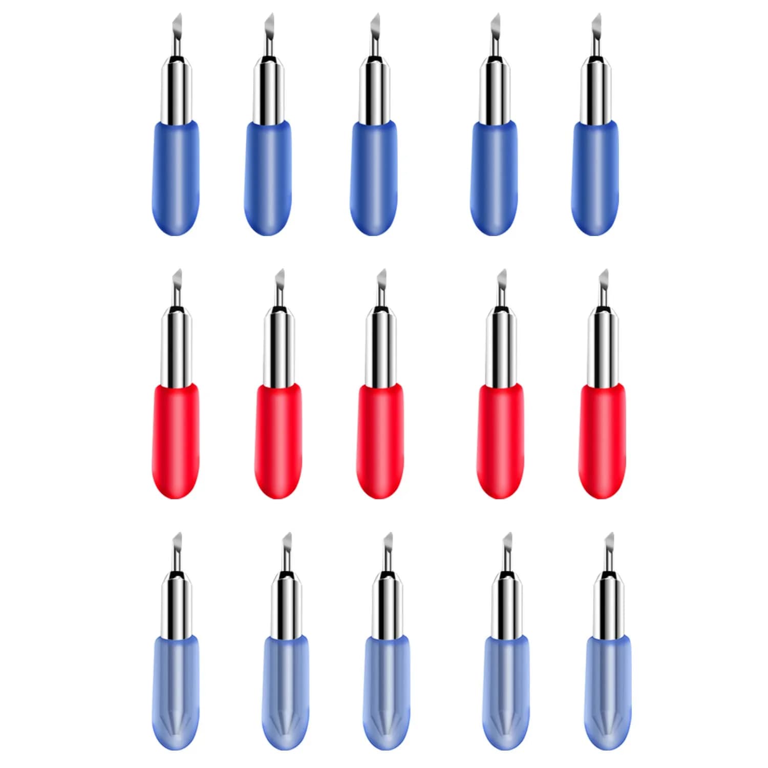Mekote 15-Piece Replacement Cutting Blades Set | 30°/45°/60° Fine Point Blades for Joy & Joy Xtra Machines - main product image