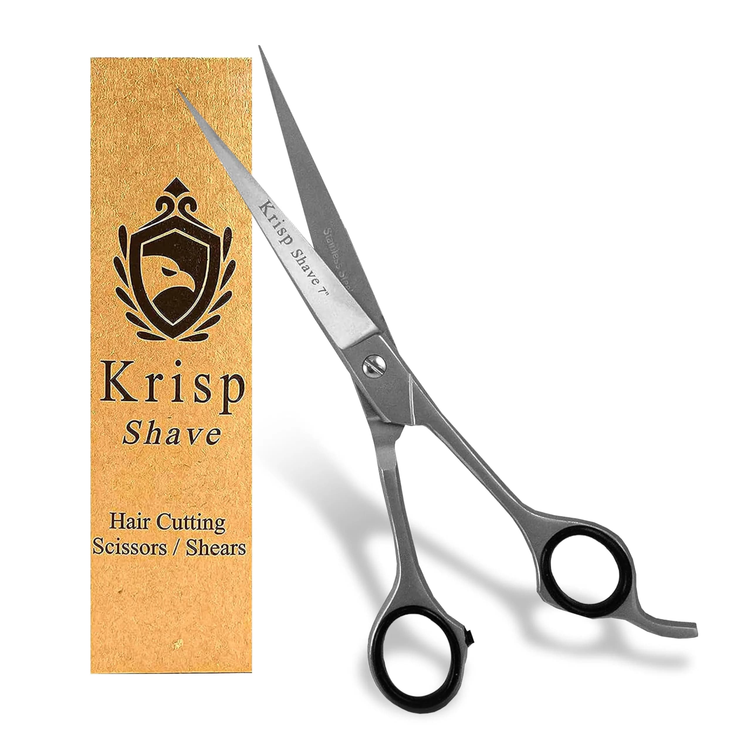 Krisp Shave Professional Hair Cutting Scissors 7 Inch (17.78 cm) | Japanese Stainless Steel Salon Barber Shears - main product image