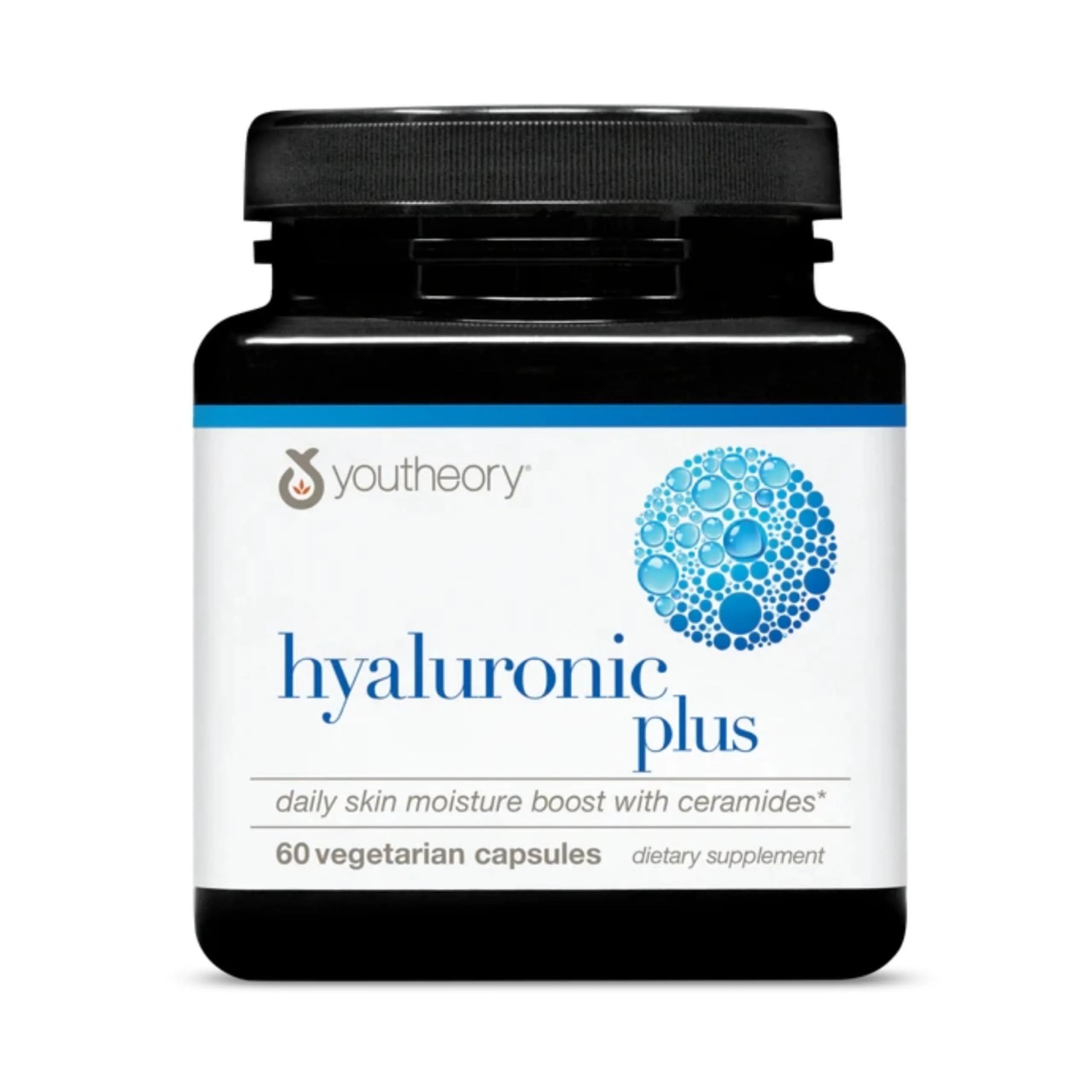 Youtheory Hyaluronic Acid Plus, 60 Vegetarian Capsules | Supports Skin & Joints, 30-Day Supply