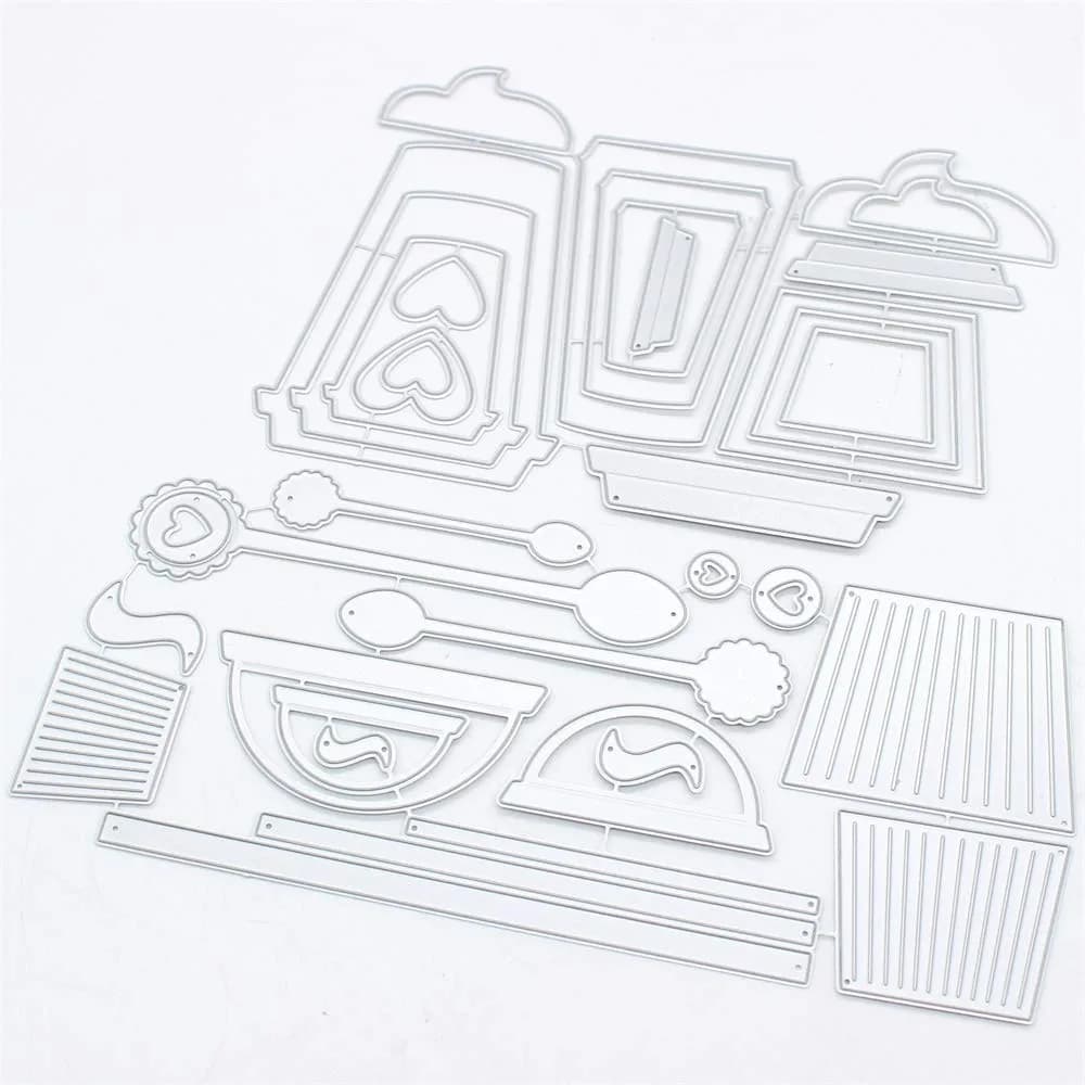 KSCRAFT Layering Coffee Cup Shakers Metal Dies 7.0cm (2.75in) | DIY Scrapbooking & Embossing - main product image
