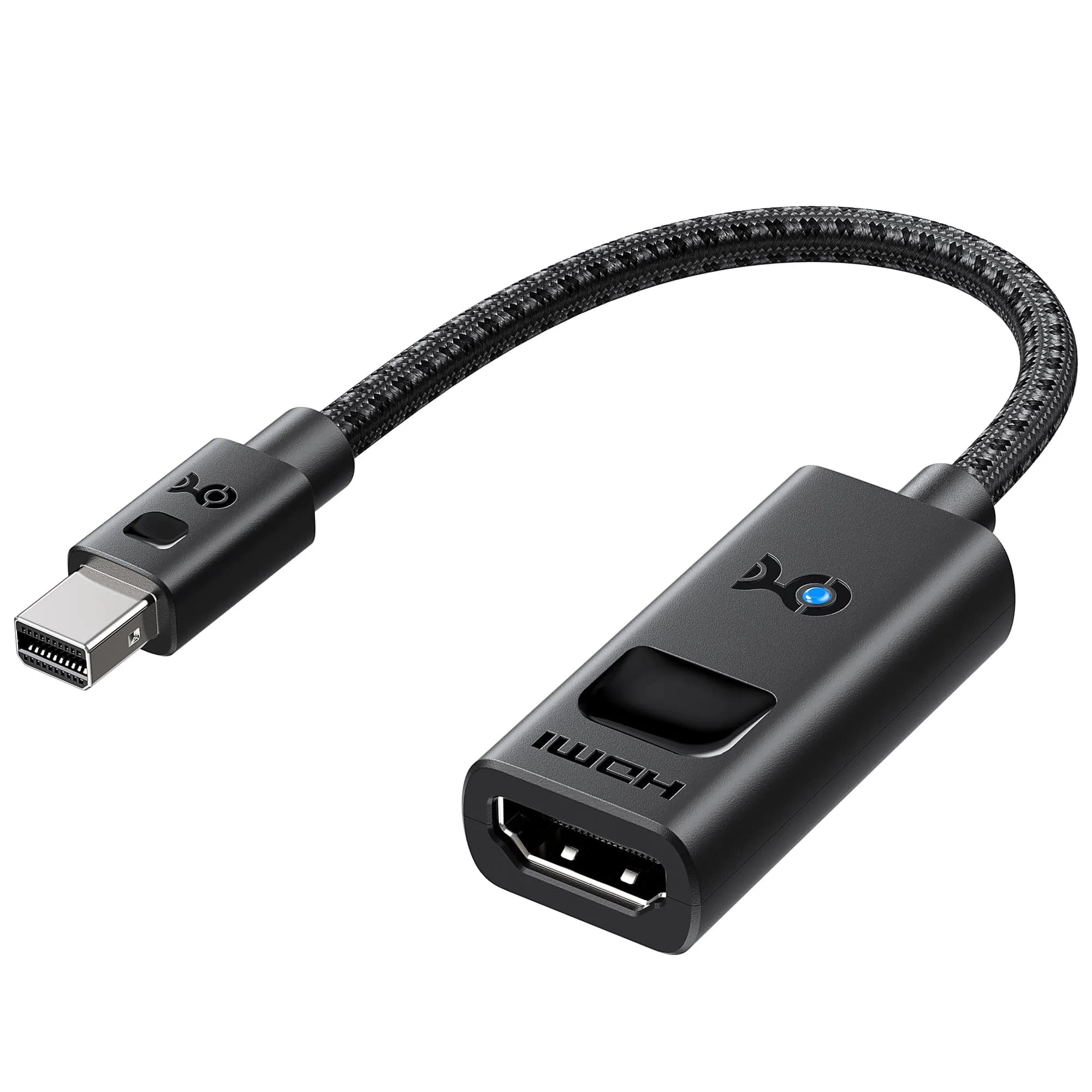 Cable Matters Active 8K Mini DisplayPort 1.4 to HDMI 2.1 Adapter, Black | Connects Mini DP/Thunderbolt to HDMI 2.1 Displays - main product image