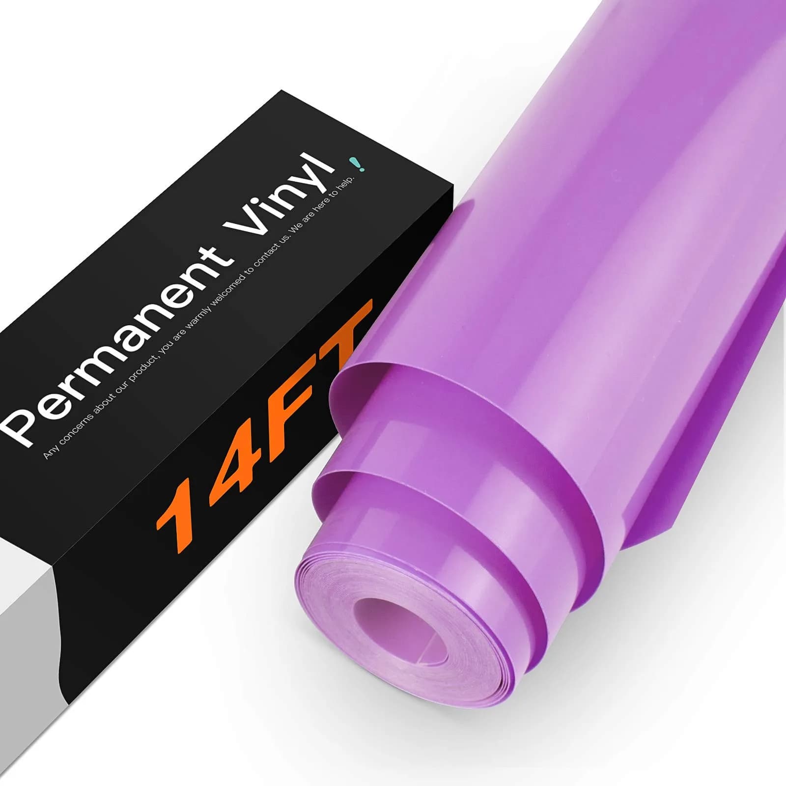 HTVRONT Glossy Purple Permanent Vinyl Roll 30cm x 4.2m (12in x 14ft) | Waterproof & Easy Cut for Crafts - main product image