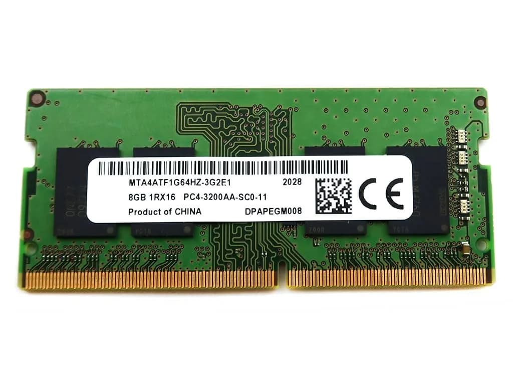 Micron 8GB DDR4 3200MHz SODIMM Memory Module for Laptops & Mini PCs